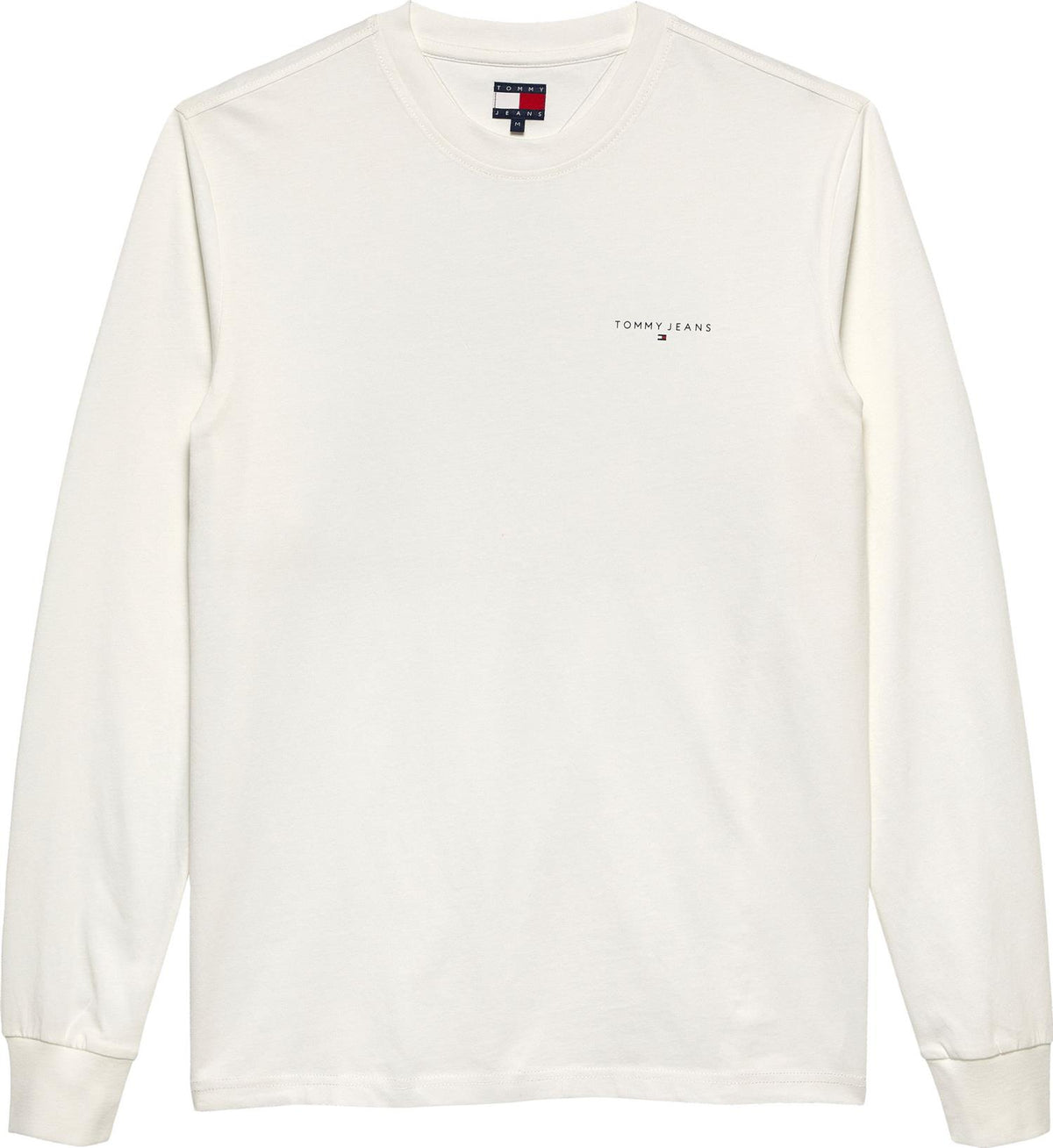 Tjm Slim Chest Linear Ls Tee Ext Ecru