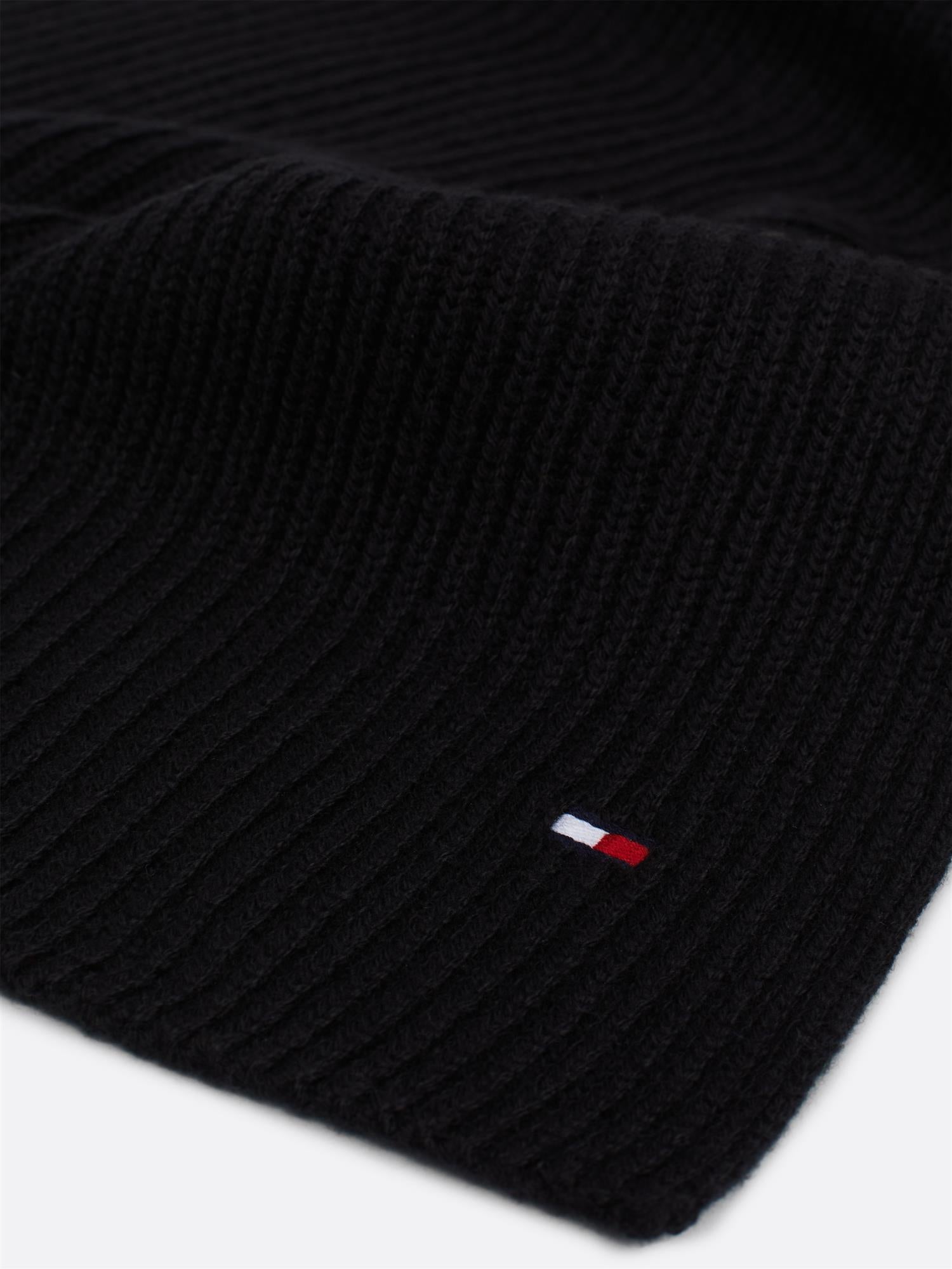 Th Flag Pima Cotton Cash Scarf Black