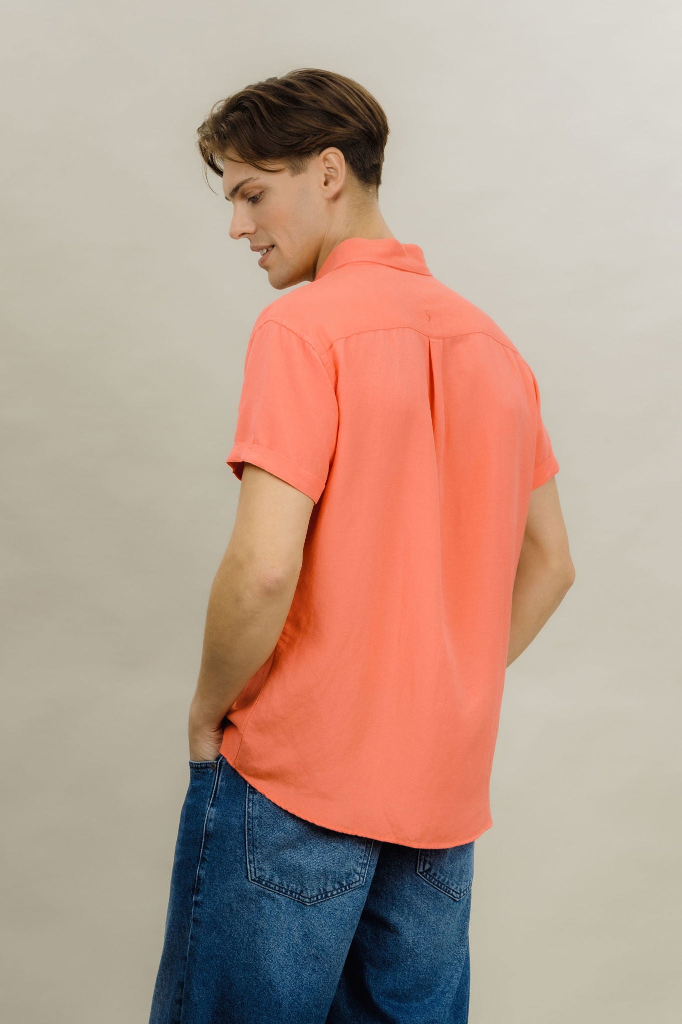 Stephan Ss Shirt Washed Red