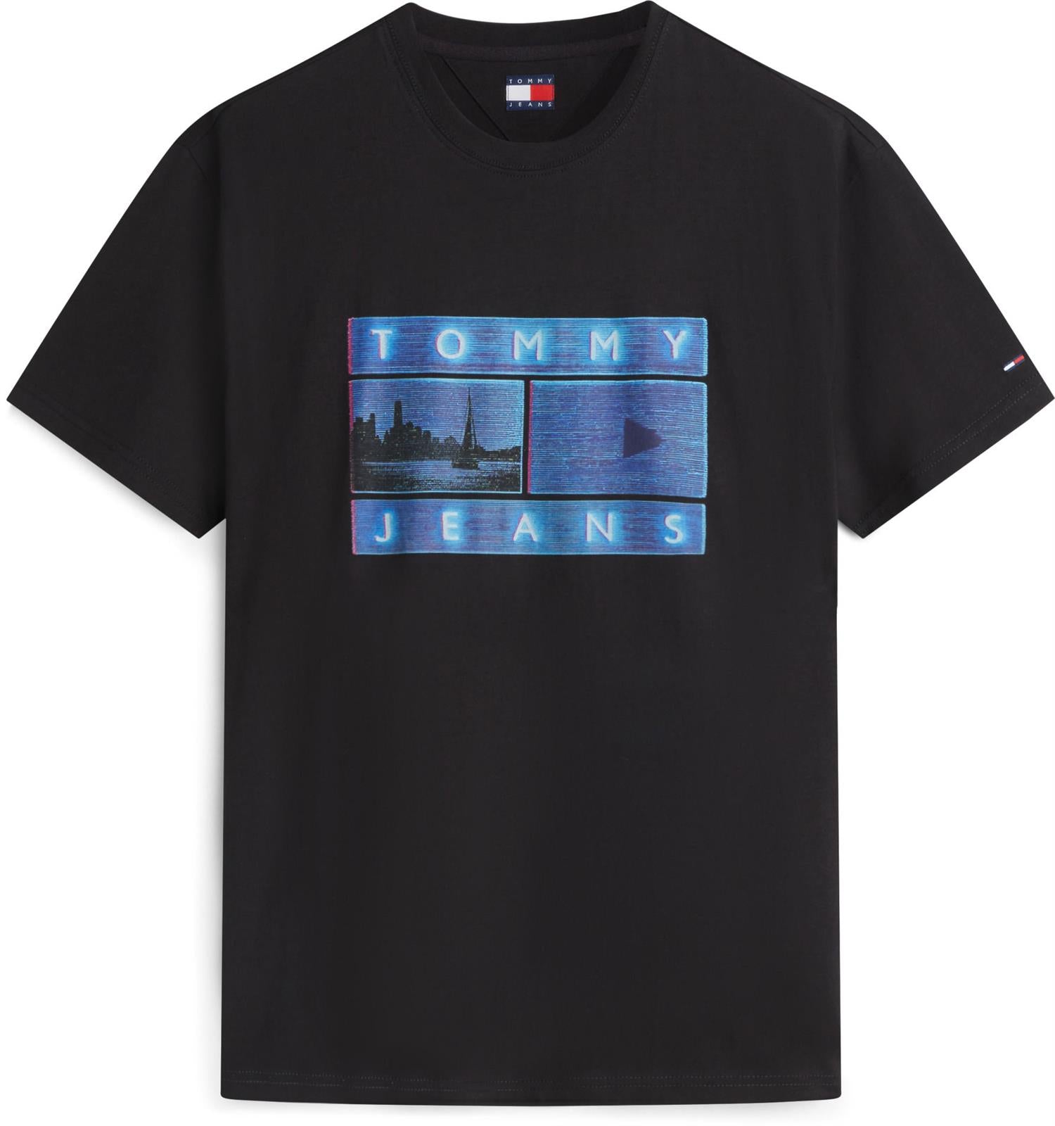 Tjm Reg Photo Flag Ss Tee Black