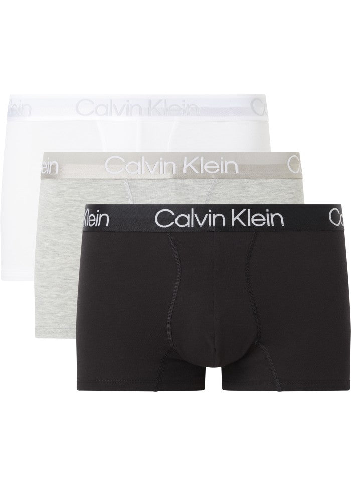 CK Boxer Trunks  3PK White/Black/Grey
