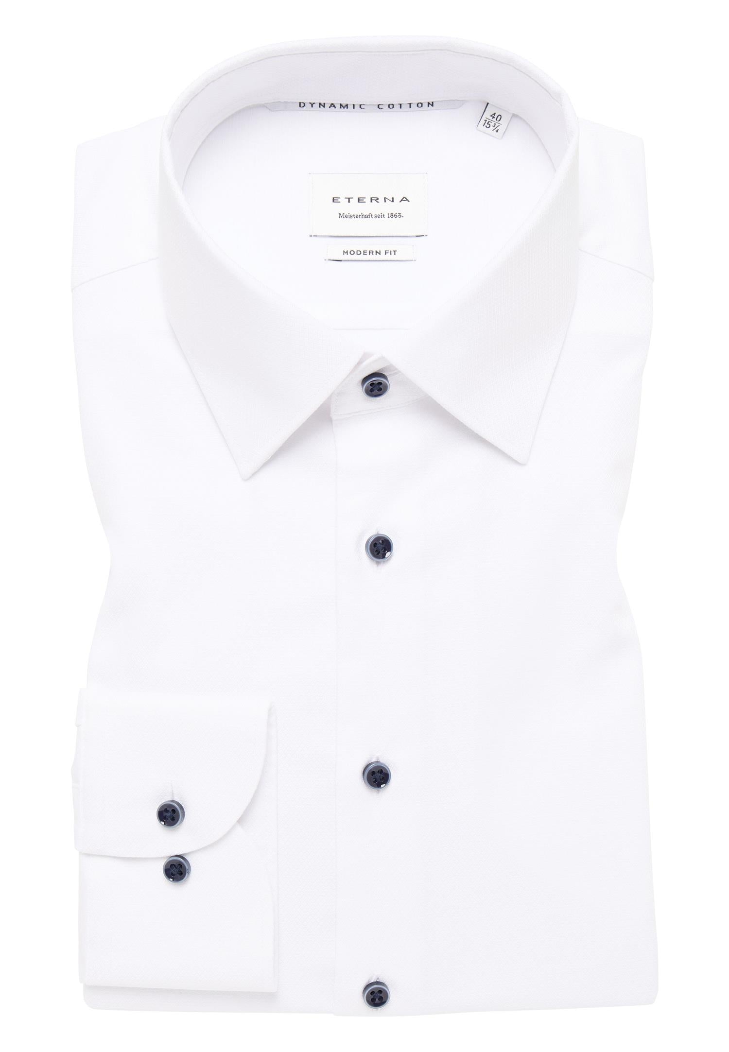 Basic Modern fit Shirt l/s X171 White