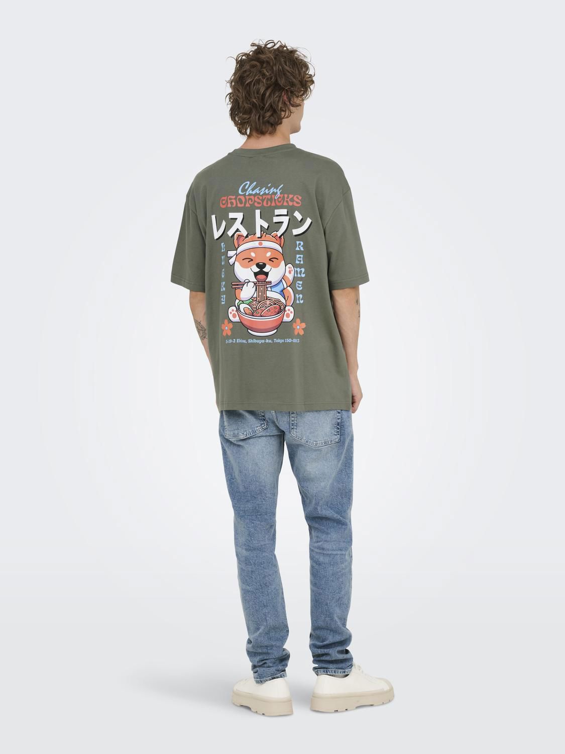 Onsfrank Rlx Ss Tee Noos Castor Gray Chopsticks