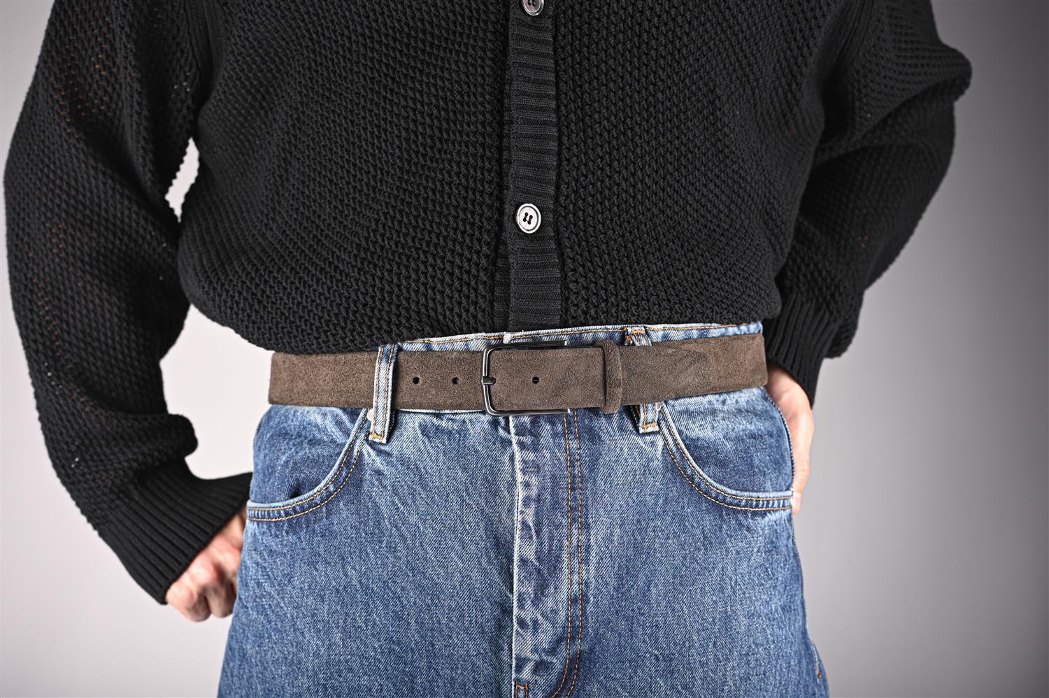 Leather Belt Dark Brown