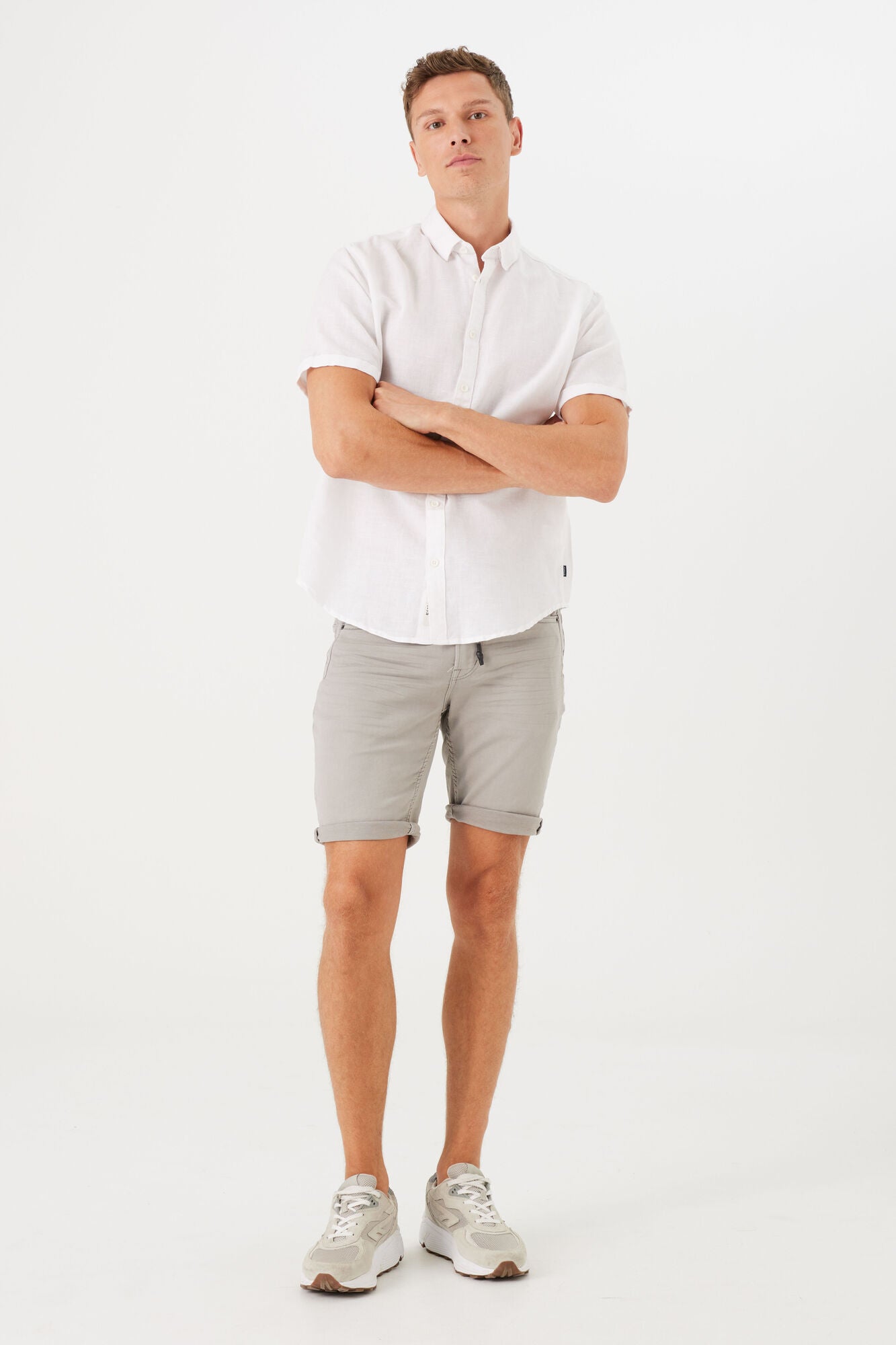 Z1171_men`s shirt ss White