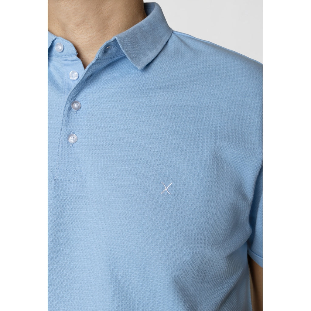Silkeborg Stretch Polo Light Blue