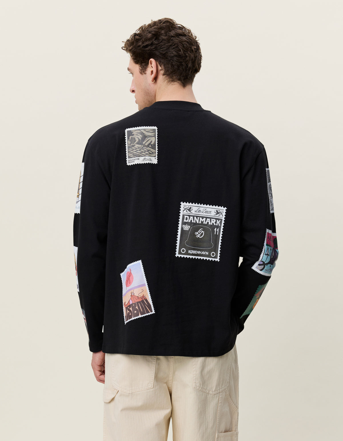 Stamp Ls T-Shirt Black