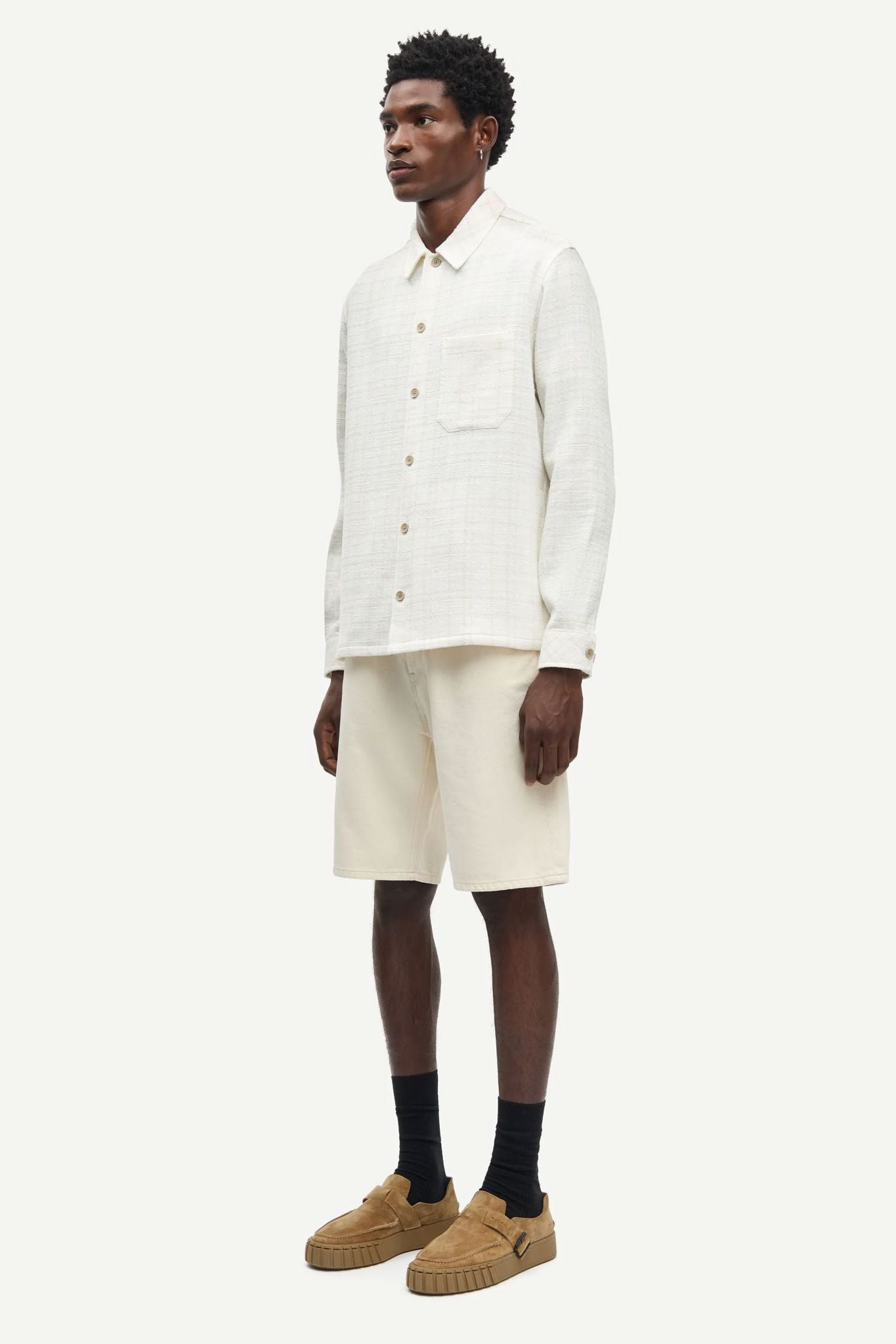 Sadamon Gc Overshirt 16079 Silver Birch Ch.