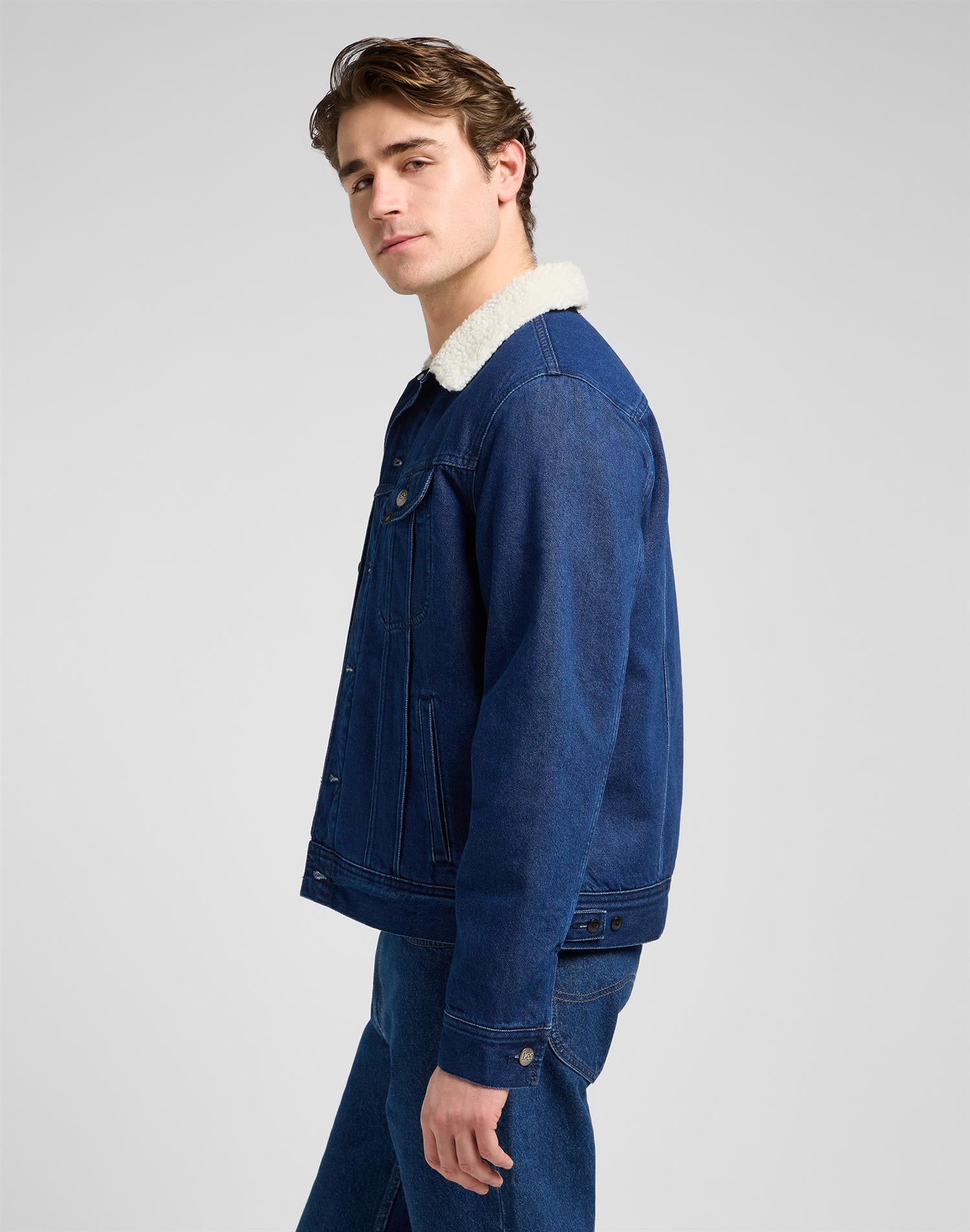 Lee Sherpa jacket Save IT Lt. Blue