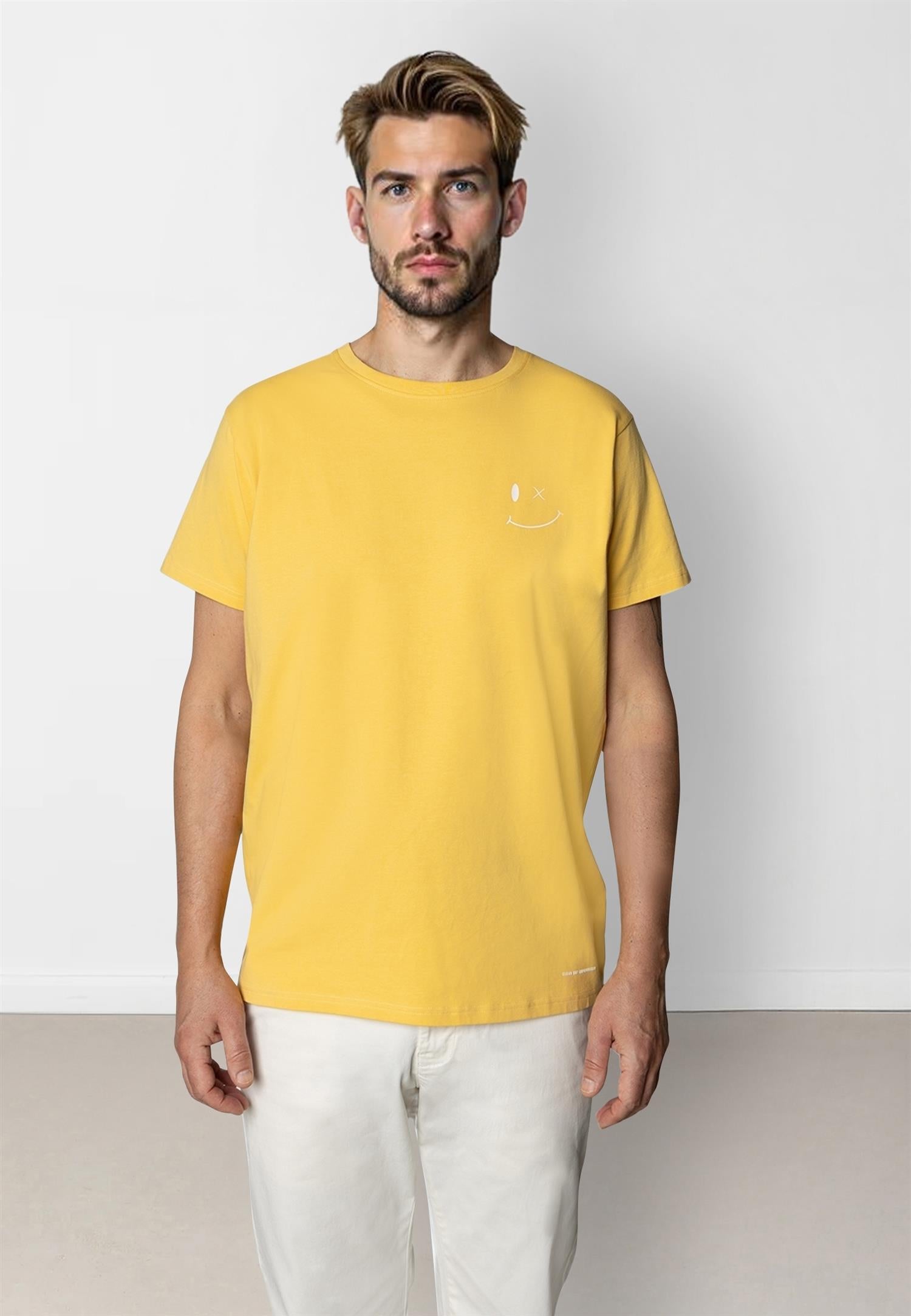 Patrick Organic Tee Warm Yellow