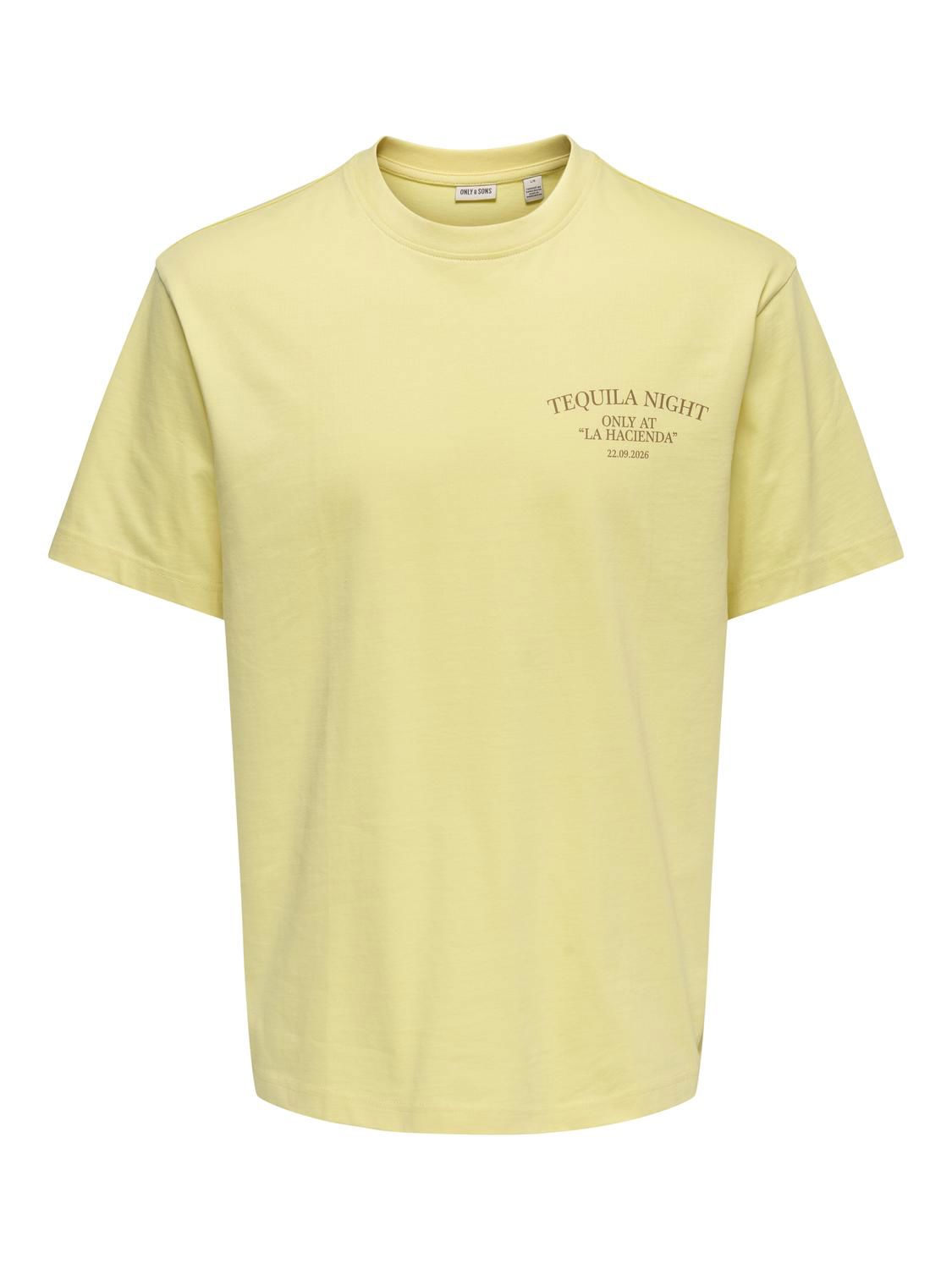 Onsfred Life Rlx Ss Print Tee Noos Sunlight Tequila Night