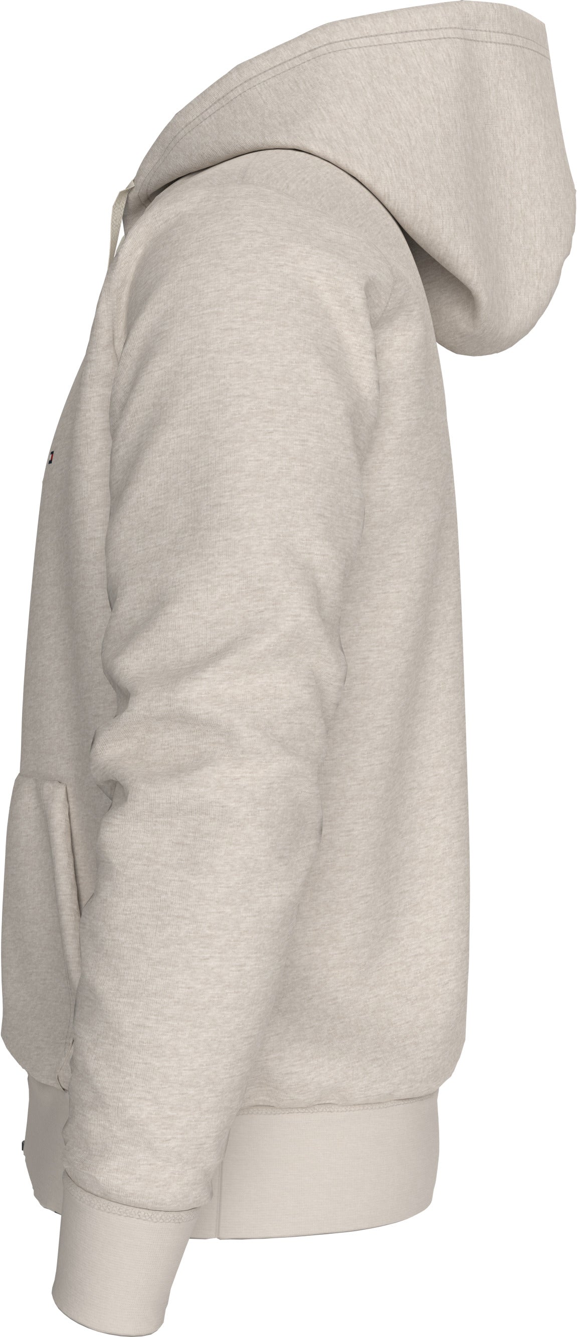 ESSENTIAL FLEECE ZIP THROUGH Heathered Oatmilk