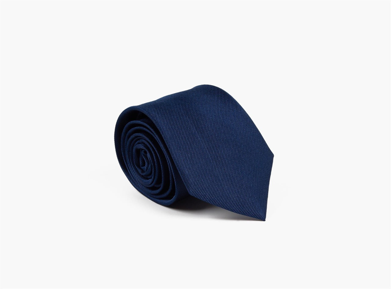 Basic 100% silke Slips 7,6 cm Navy