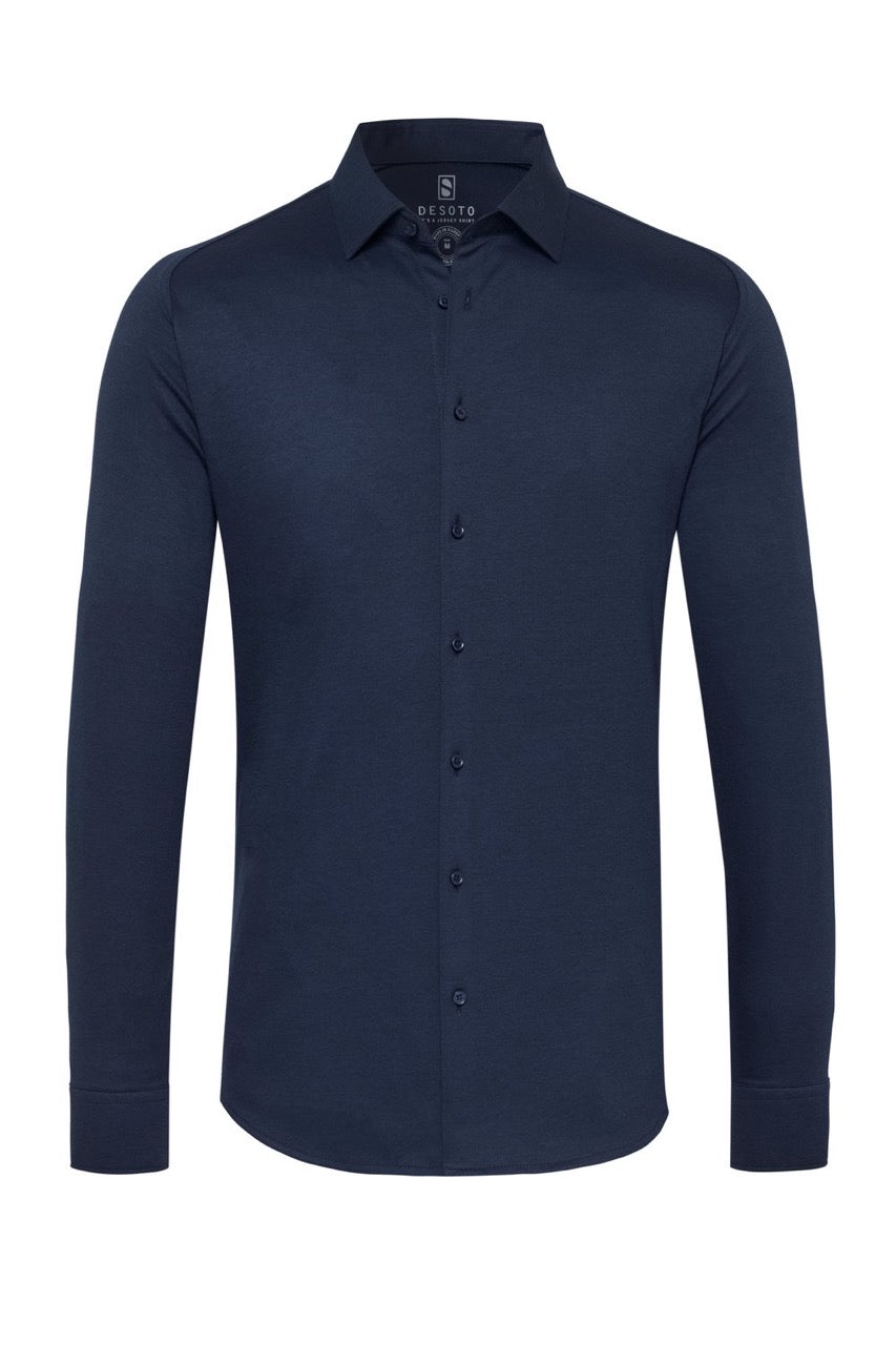 Kent 1/1 Shirts L/S Dark Navy