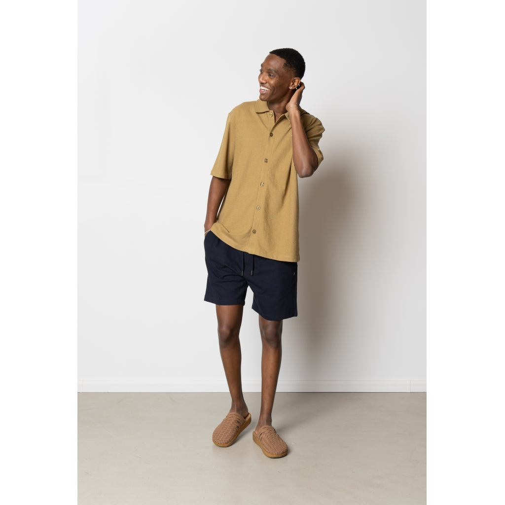 Calton Structured Shorts Dark Navy