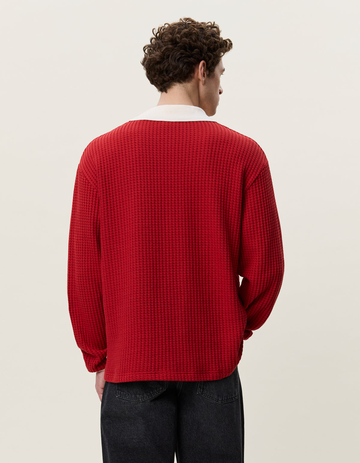 Waffle Ls Football Jersey Red