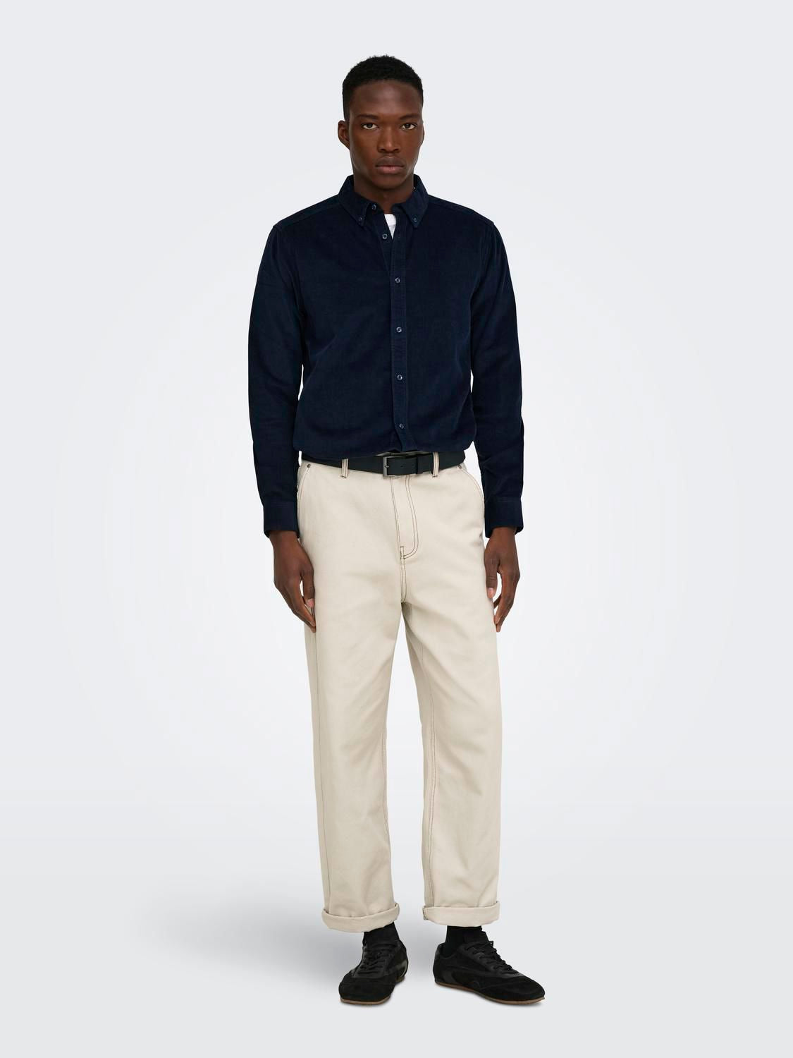 Onsmichael 18w Reg Cord Stretch Ls Noos Dark Sapphire