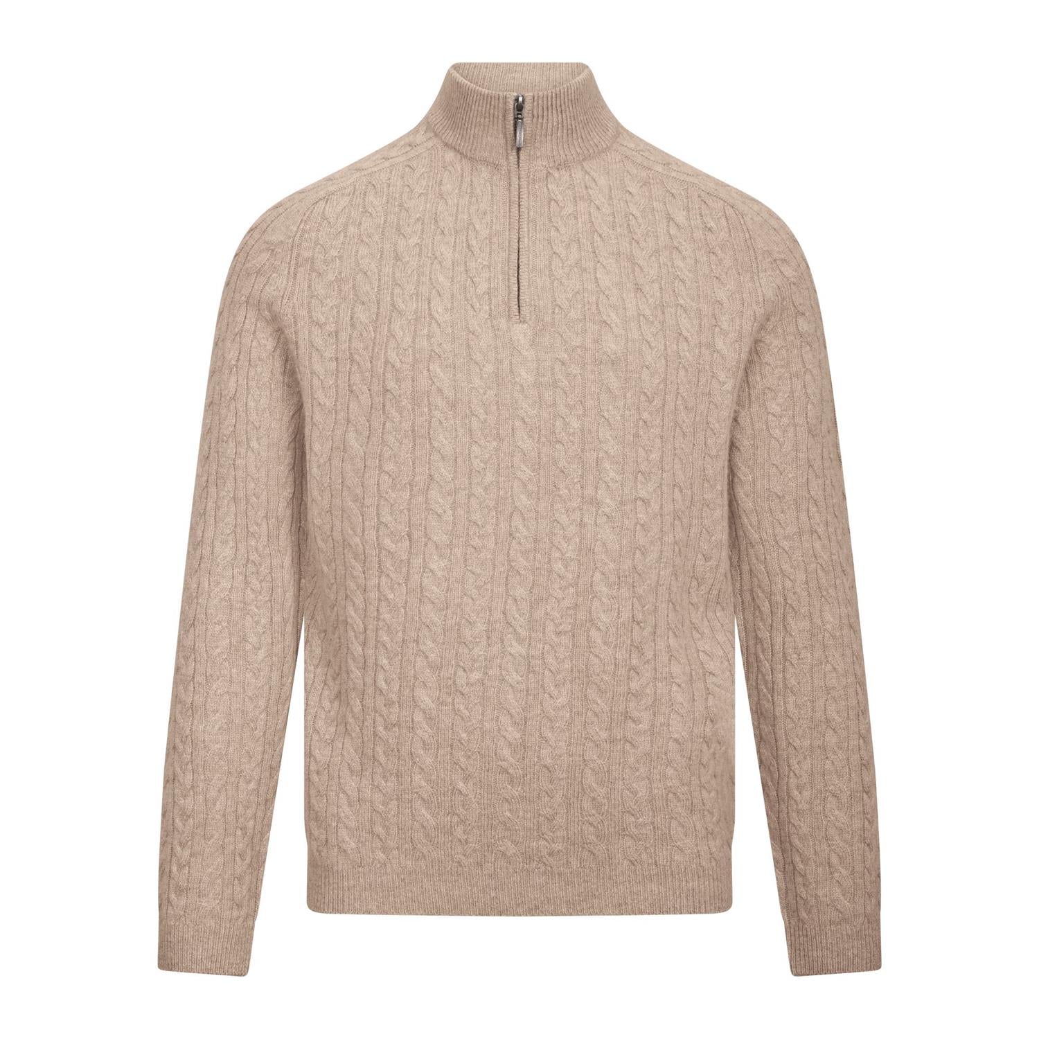 Edward Half-Zip Light Sand