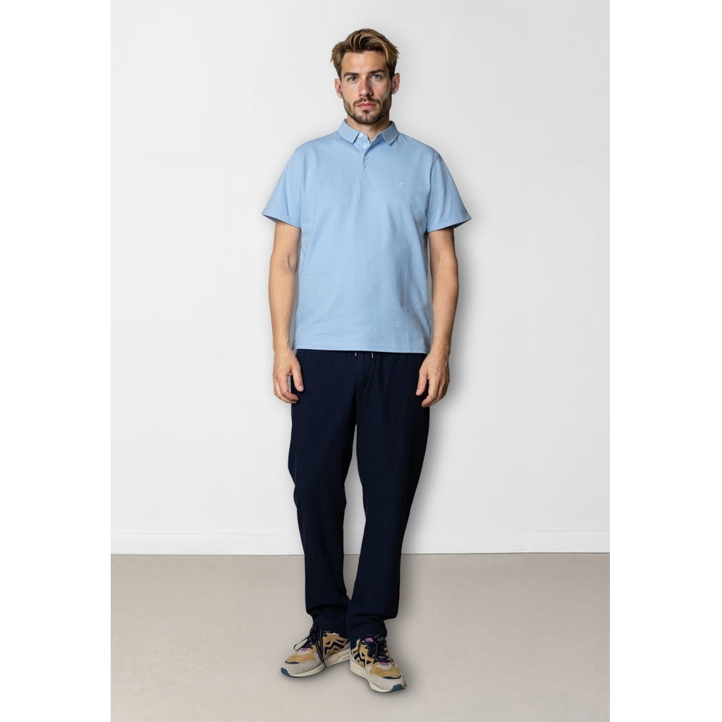 Silkeborg Stretch Polo Light Blue