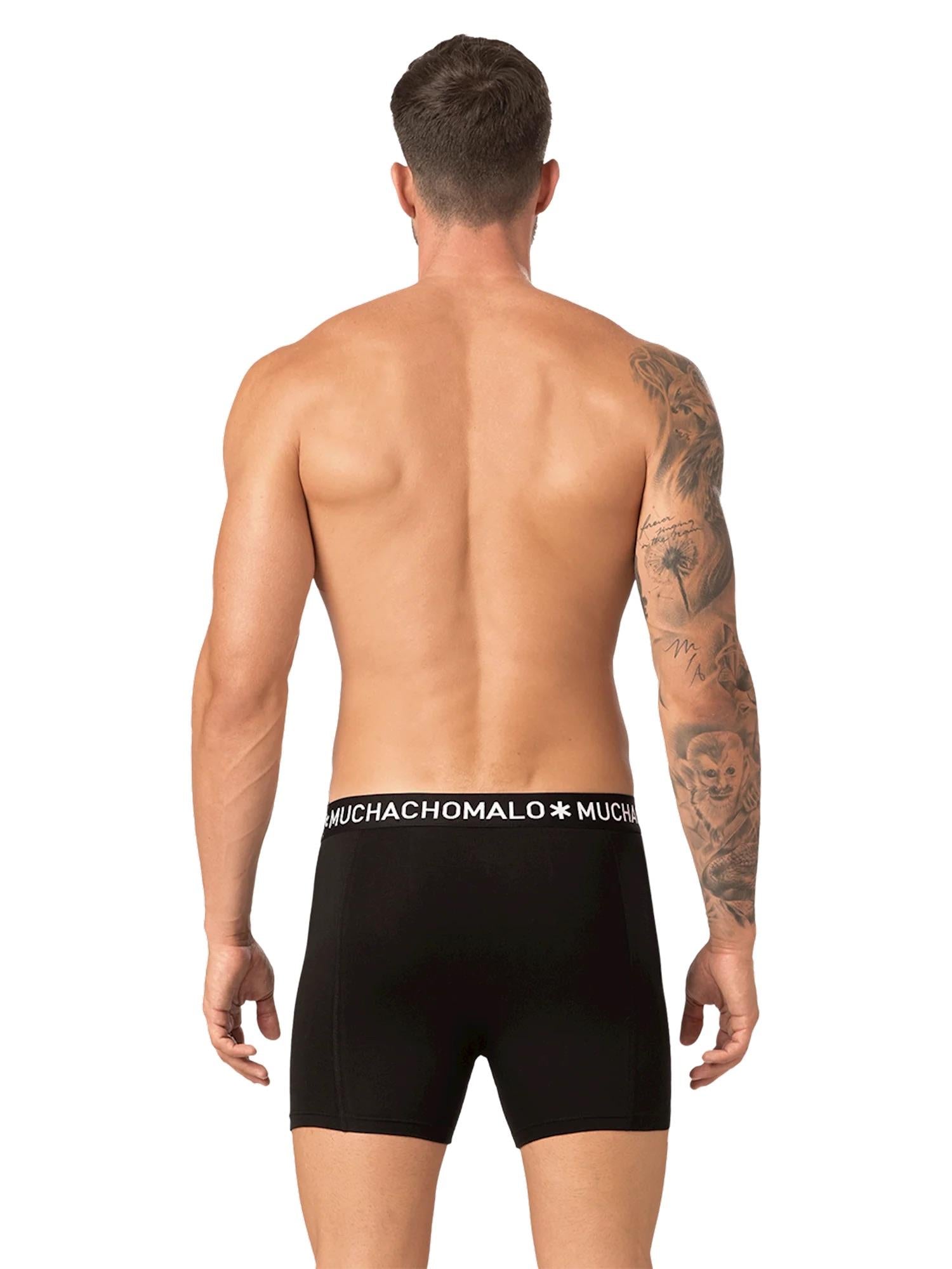 1010 2pk Solid Boxer 02 Black