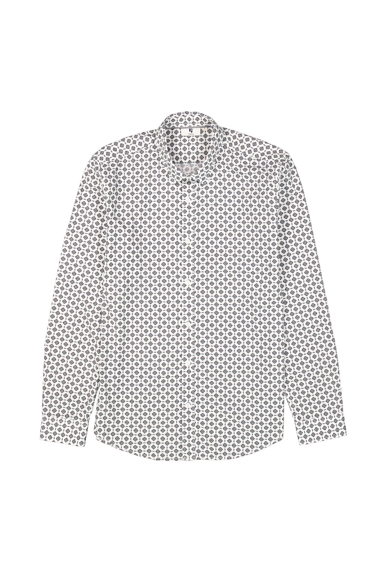 I51280 men`s shirt LS Off White