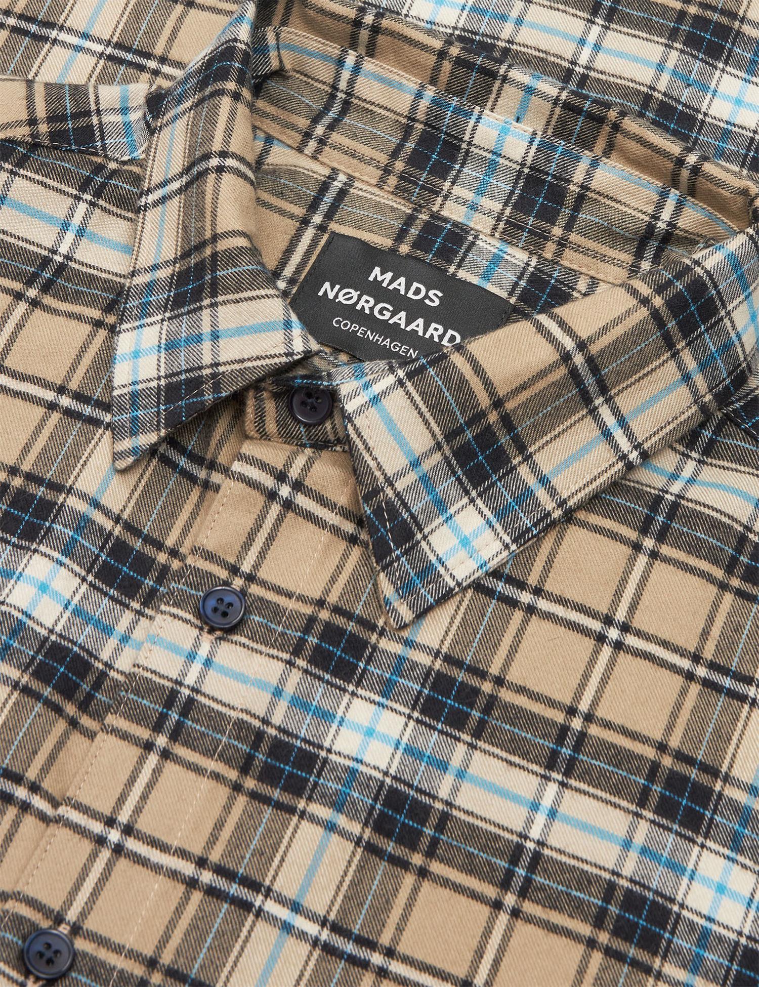 Cotton Flannel check sune shirt Silver Sage