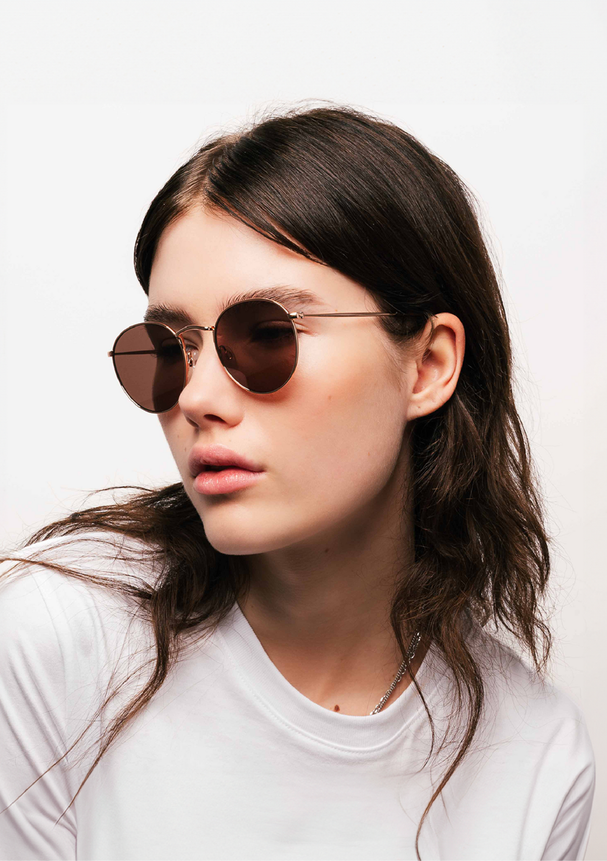 Lennon Rose Gold Brown