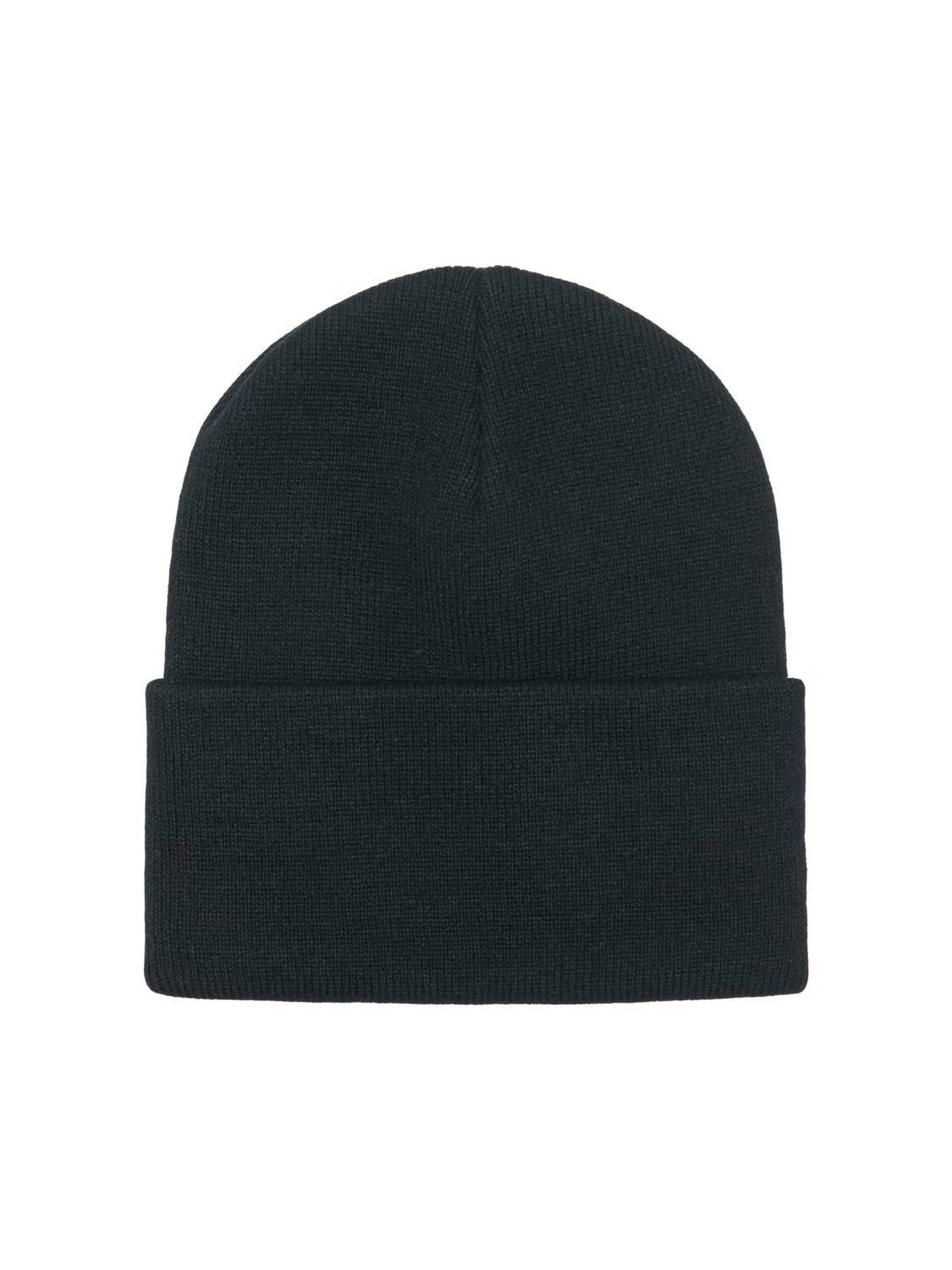 Onsisaac Flat Knit Logo Beanie Noos Black