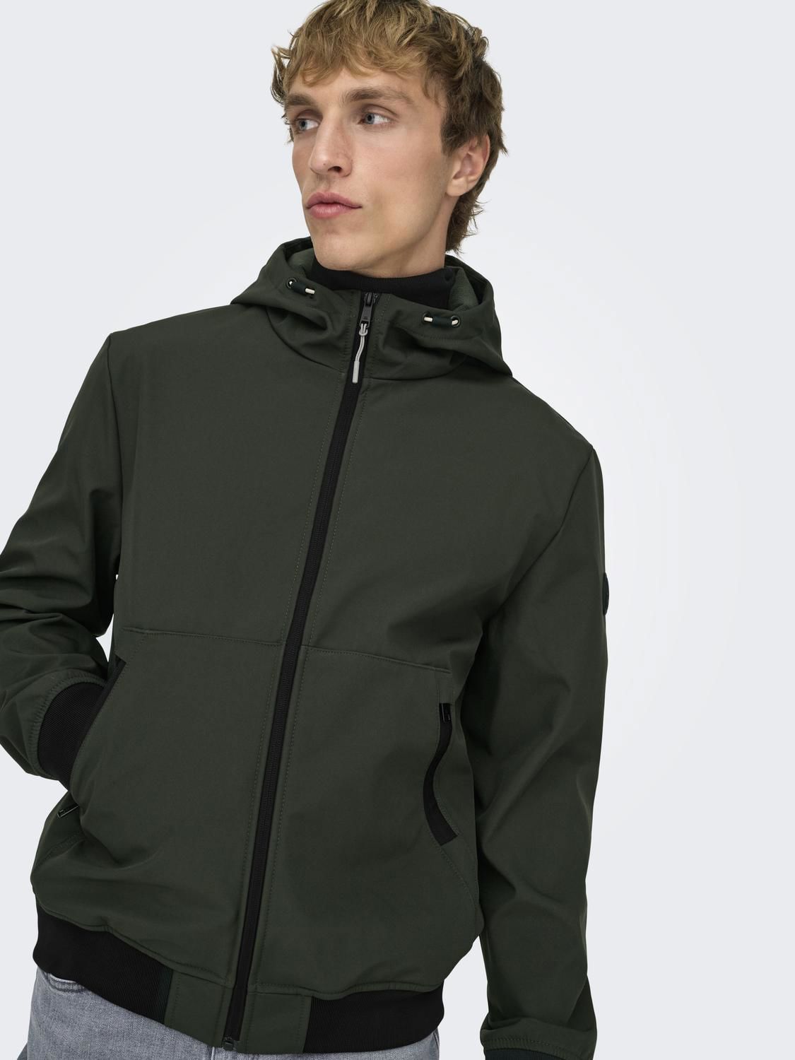 Onsbowie Softshell Bomber Noos Peat