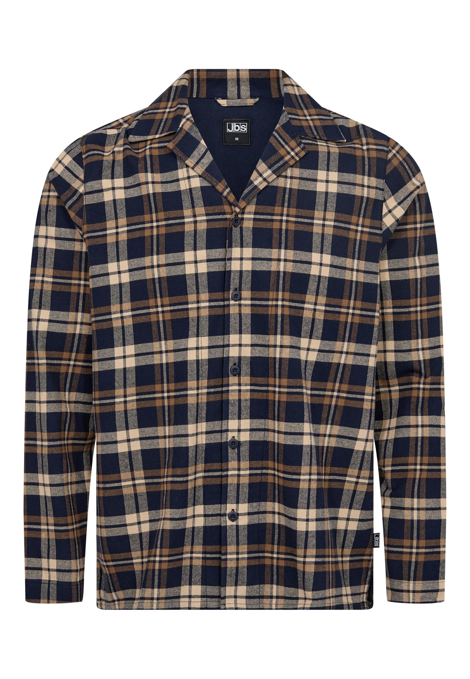 JBS Pyjamas Flannel Brown/Navy