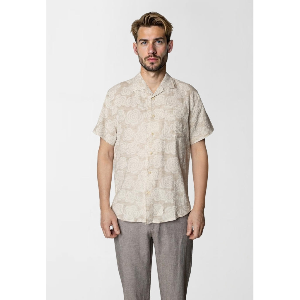 Bowling Carter shirt SS Ecru