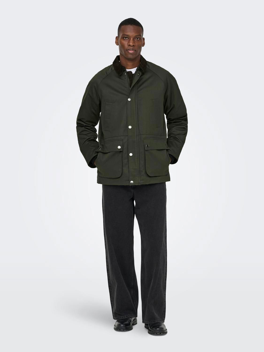 Onsbob Waxed Jacket Otw Rosin