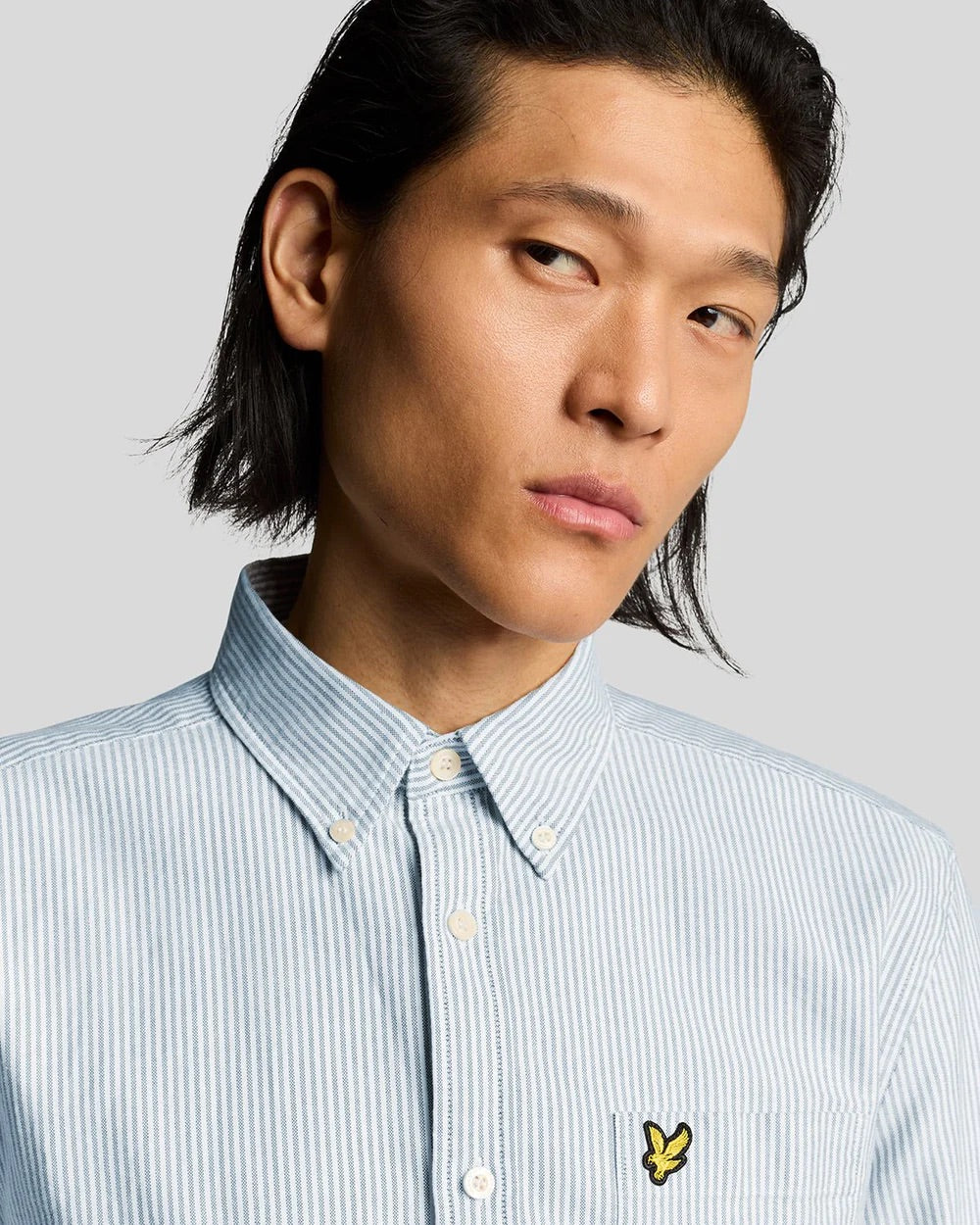 Stripe Oxford shirt Light Blue/White