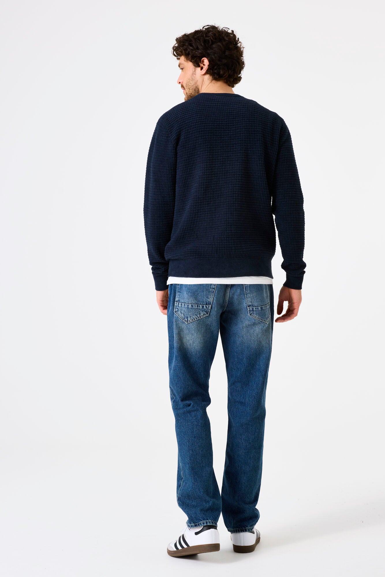 K51243 men´pullover Blue Graphite