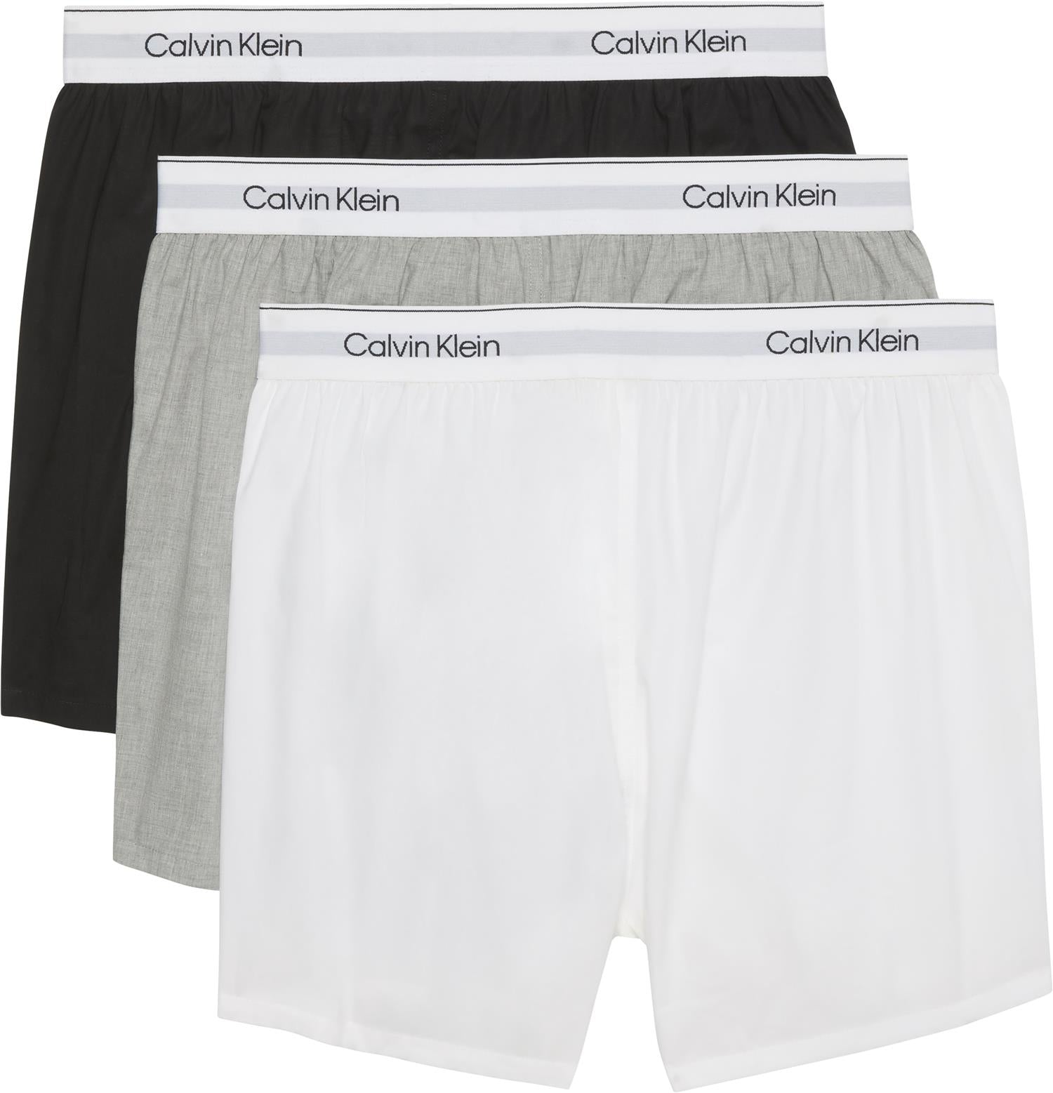 Boxer Slim 3pk - Noos Black, White, Grey Heather