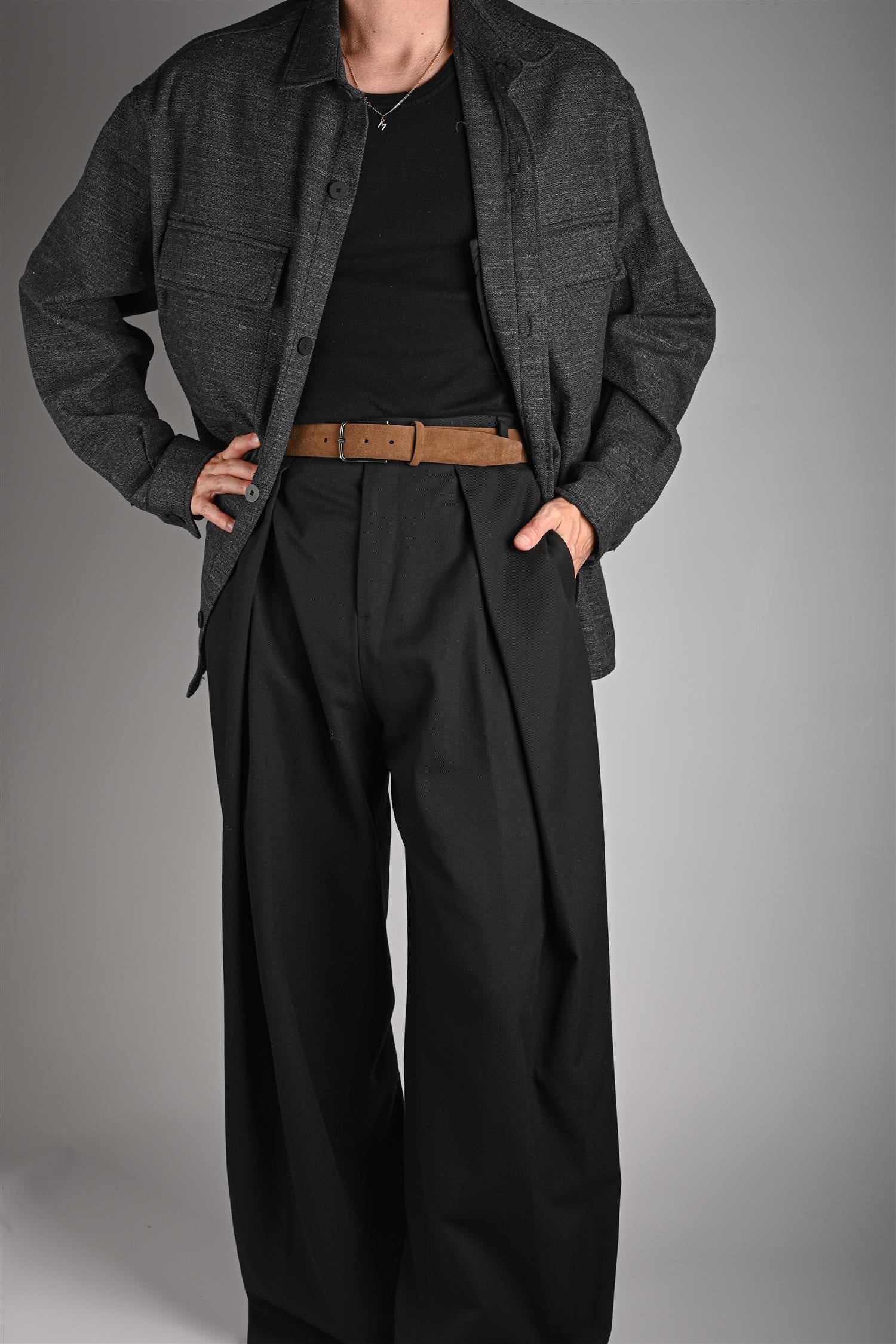 Leather belt Brown
