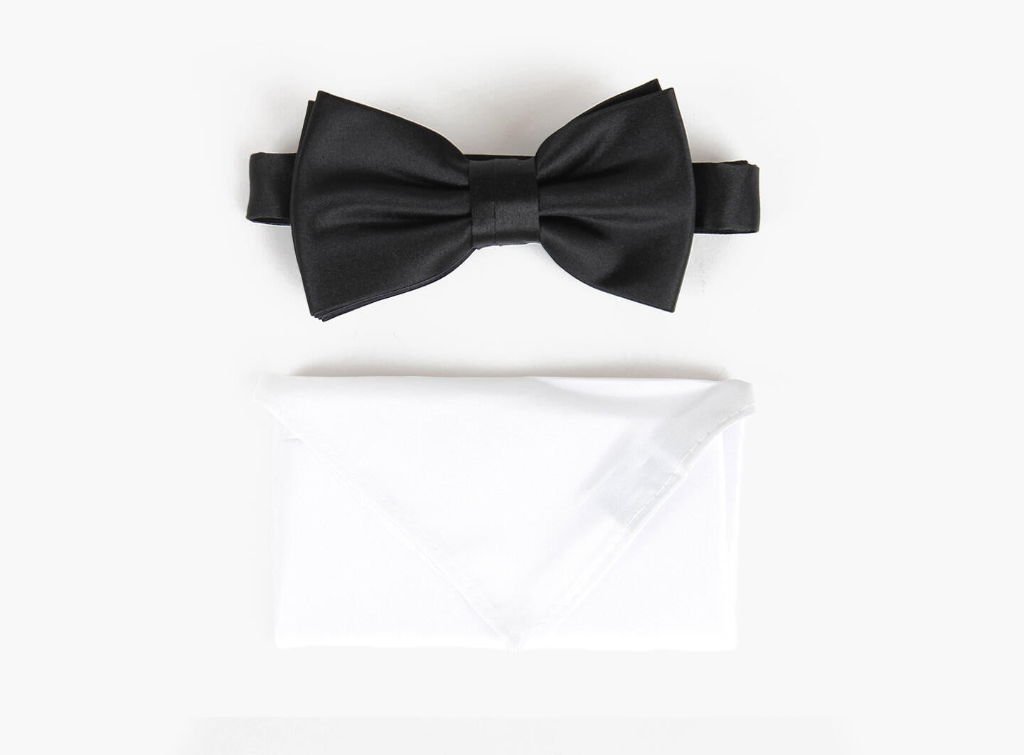 Sløyfe bowtie w/handky Black