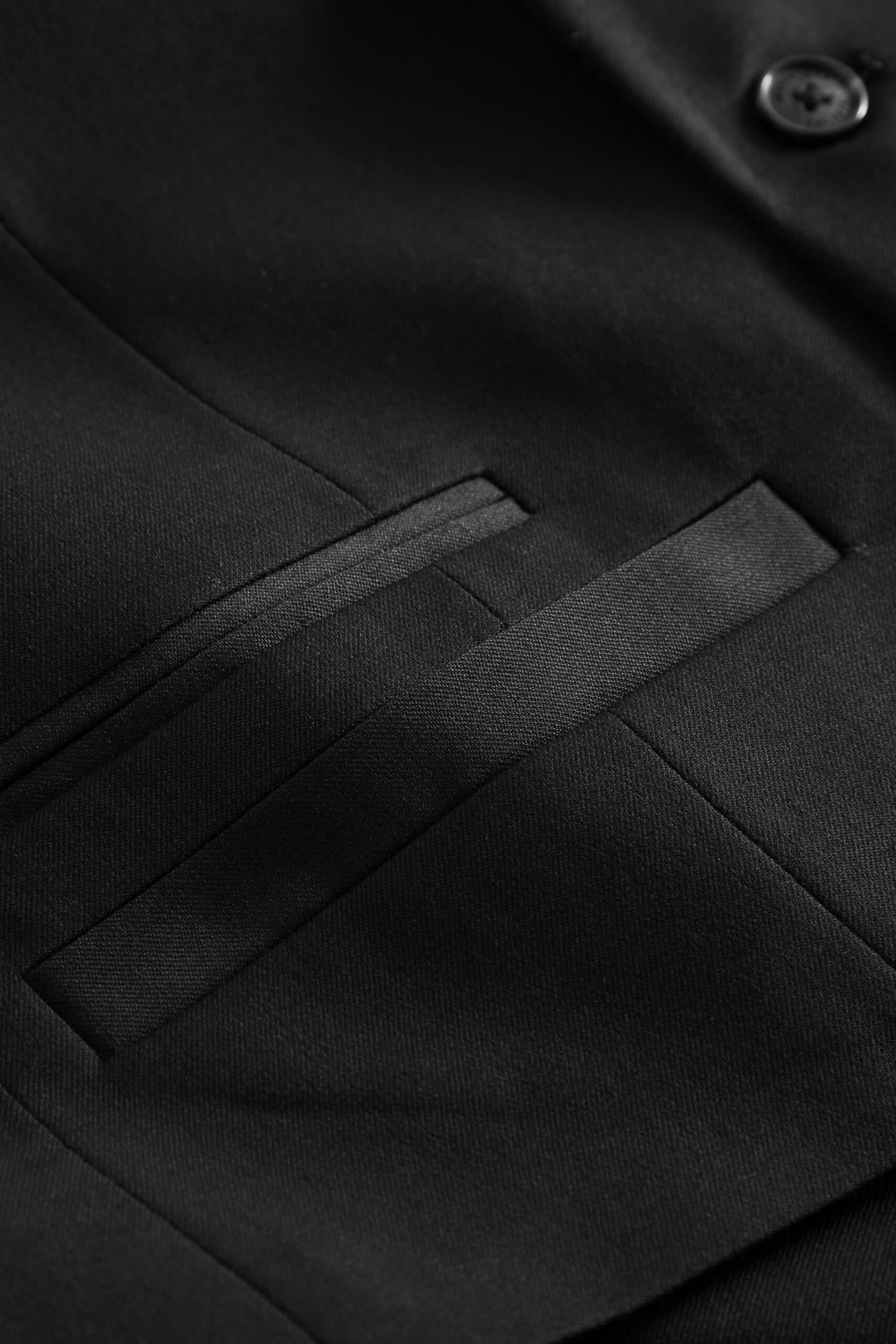 Breck Stretch Suit Vest Black