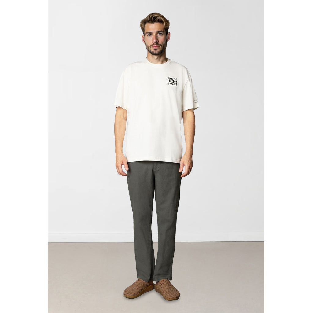 Robert organic T-shirt SS Ecru