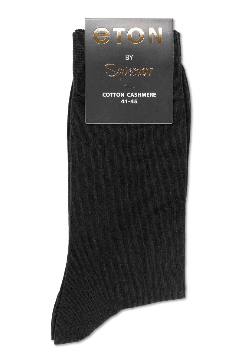Eton Cotton/cashmere Blend Black