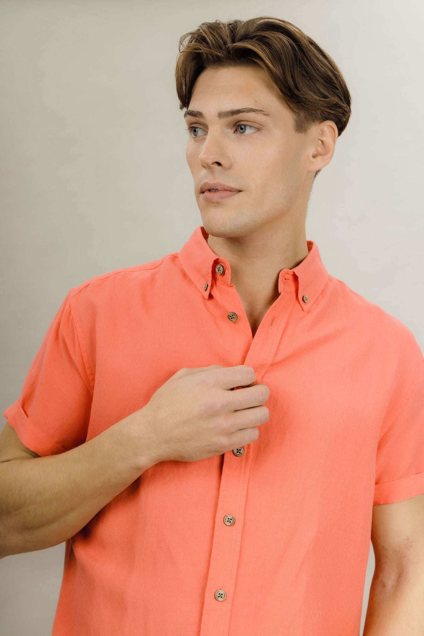 Stephan Ss Shirt Washed Red