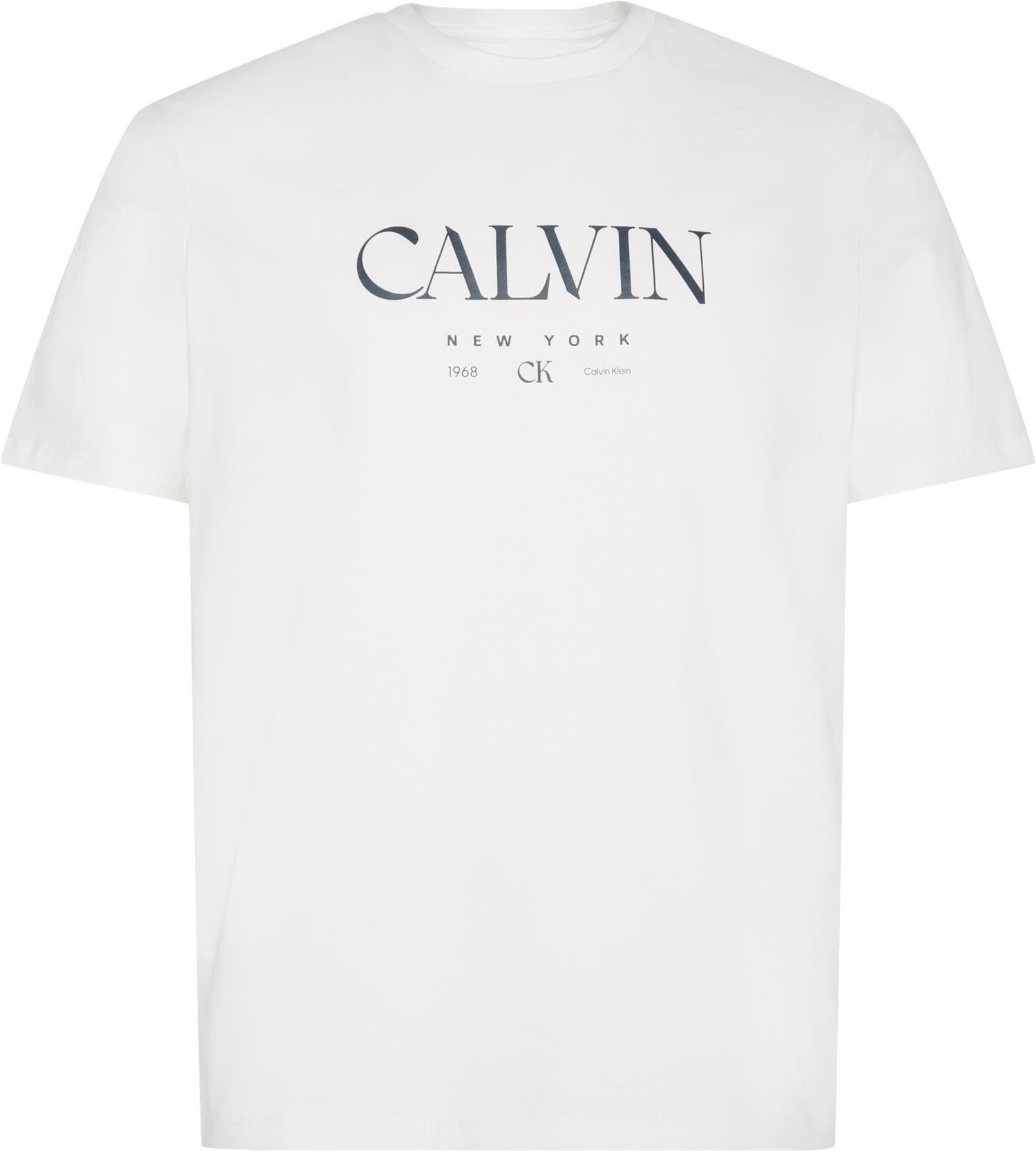 Ss 20s Ln Calvin Graphic Tee Brilliant White