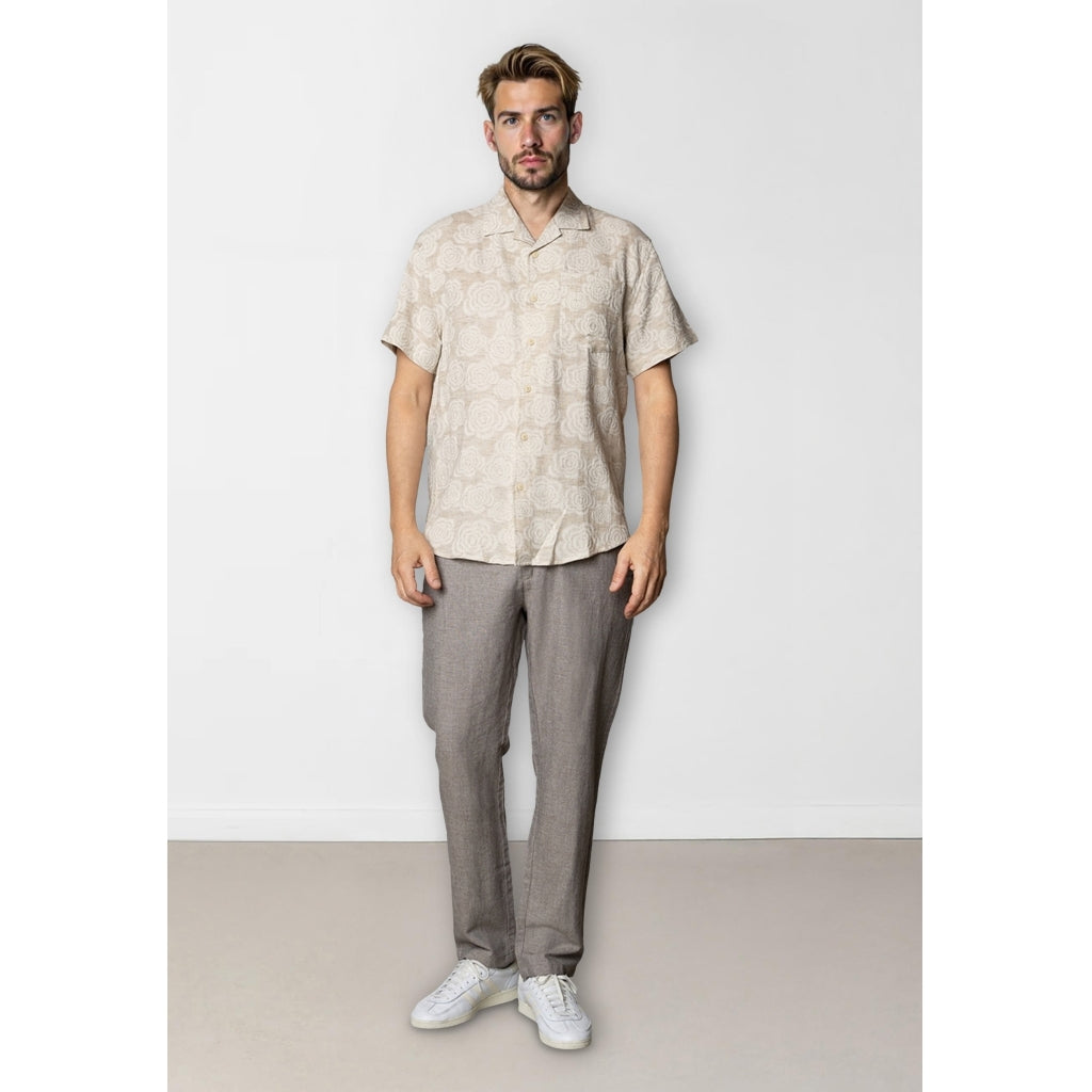 Bowling Carter shirt SS Ecru