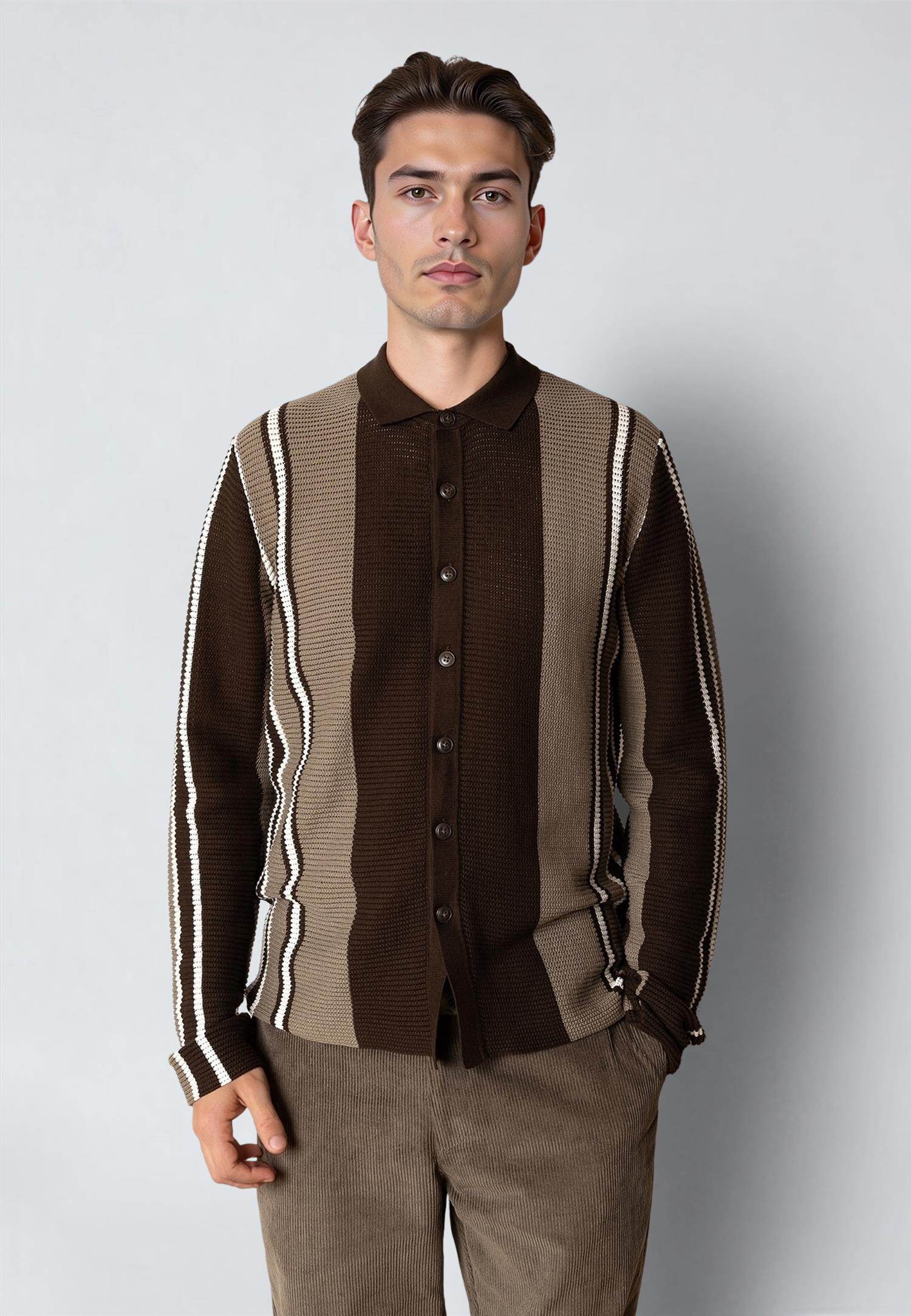 Buckley Cardigan Dark Brown