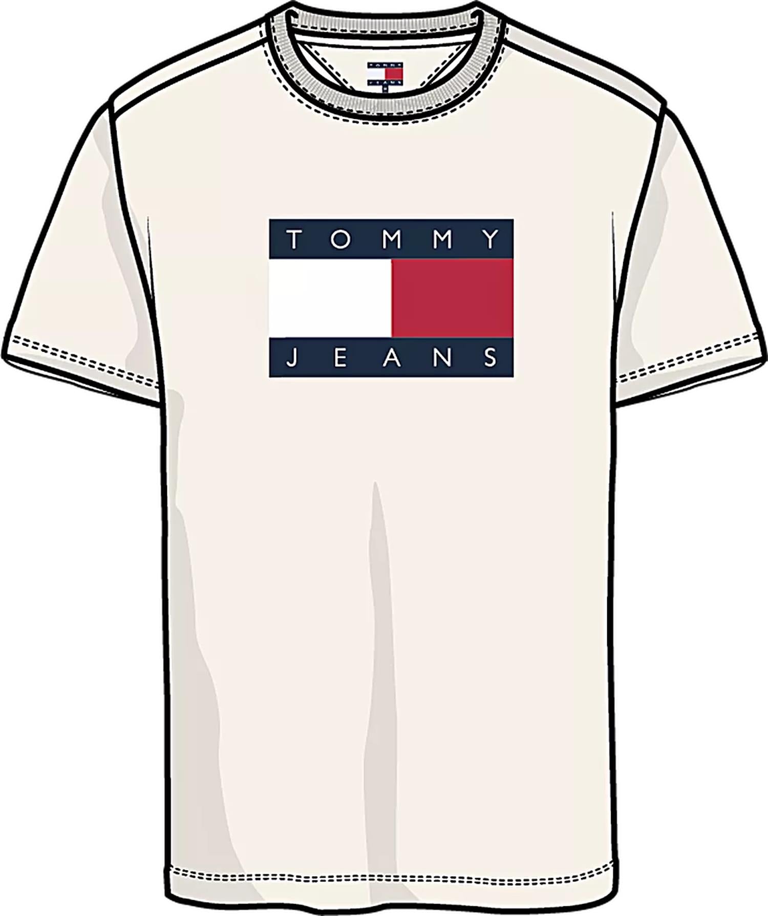 Tjm Reg Big Flag Ss Tee Ancient White