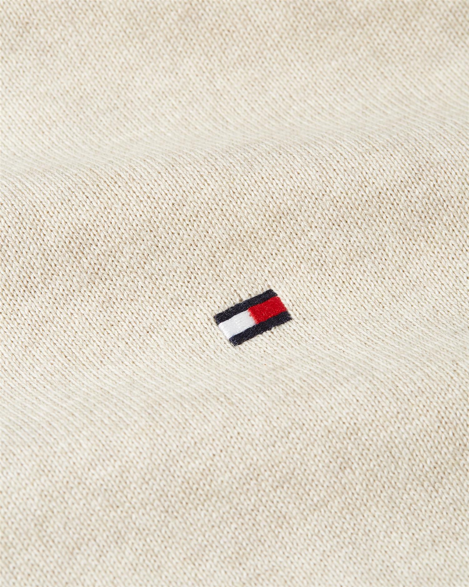 ESSENTIAL SSNL COTTON CREW NECK Heathered Oatmilk
