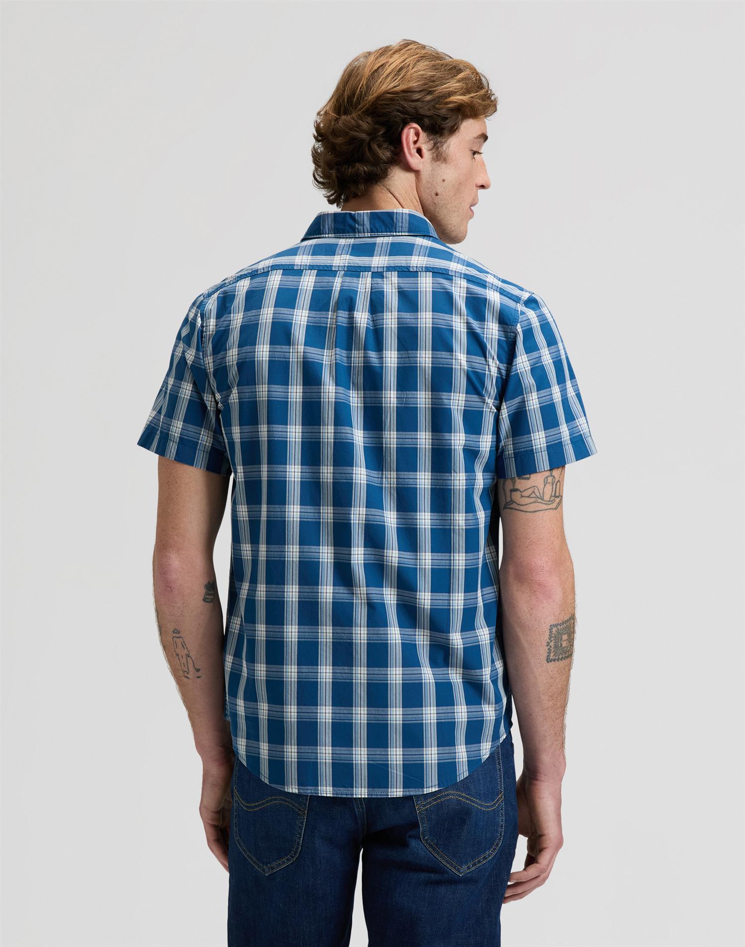 Lee button down Blå