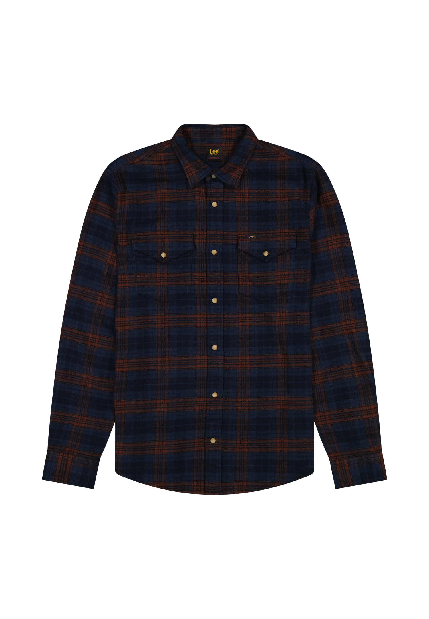 Clean Western shirt luxe rivet Rivet Navy