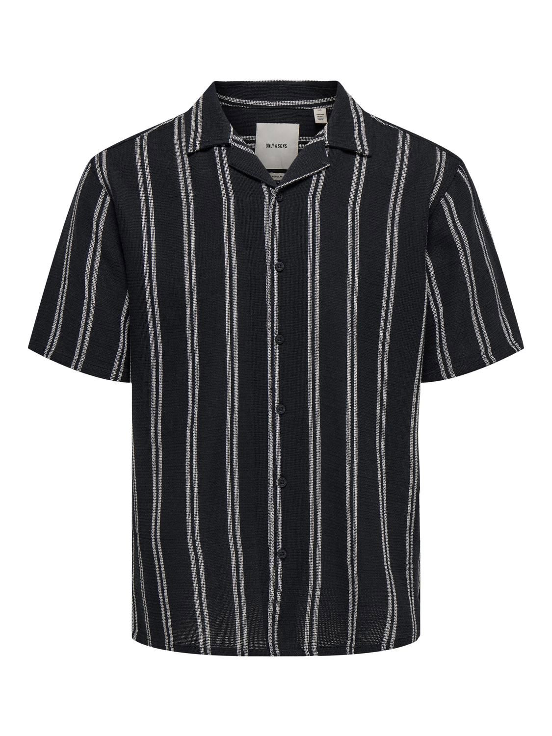 Onstrev Life Reg Stripe Ss Shirt Noos Dark Navy
