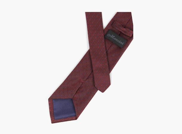 Silk 100% tie 7.6 cm Burgunder
